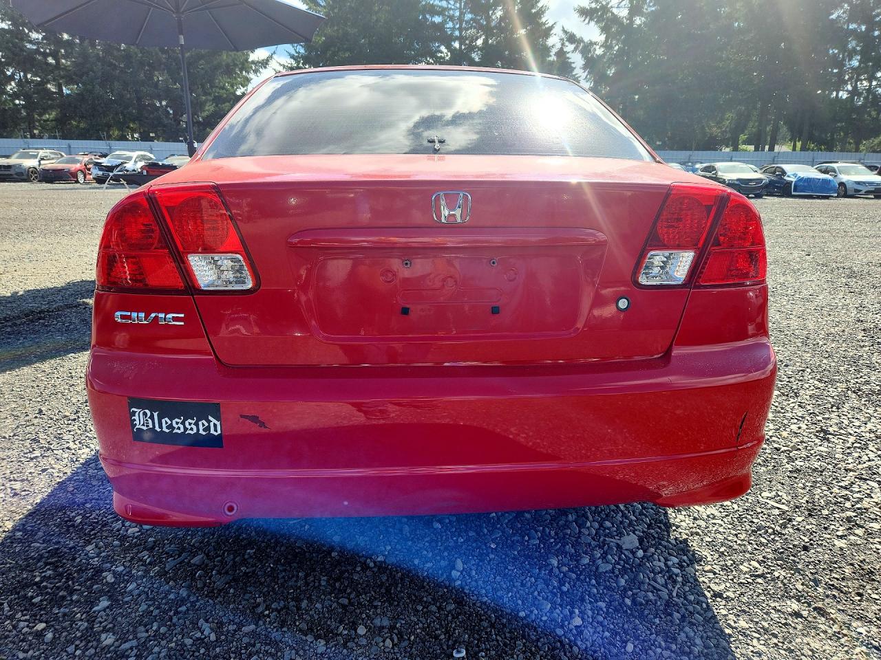 2005 Honda Civic Dx Vp Red vin: 1HGES16355L011509
