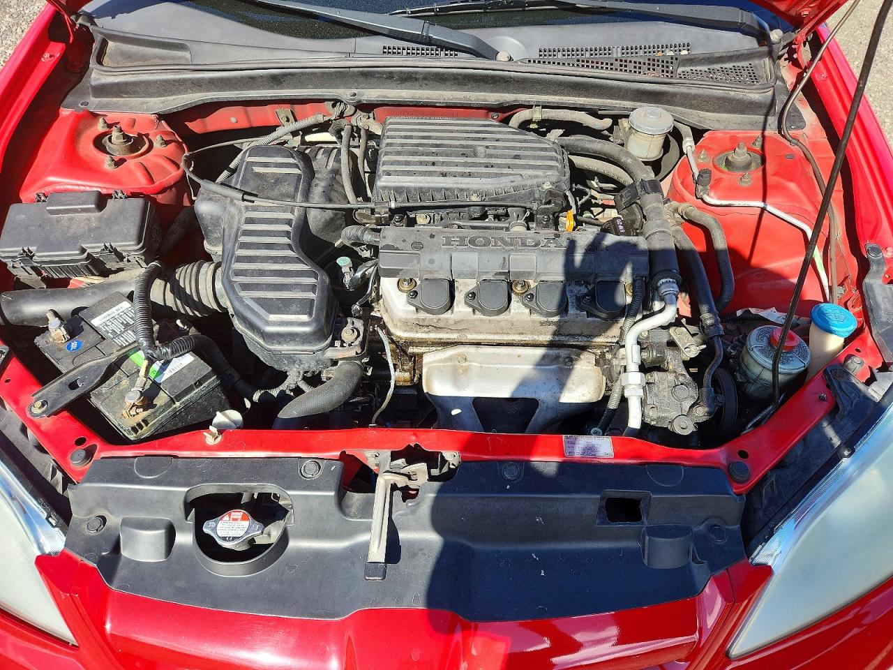 2005 Honda Civic Dx Vp Red vin: 1HGES16355L011509