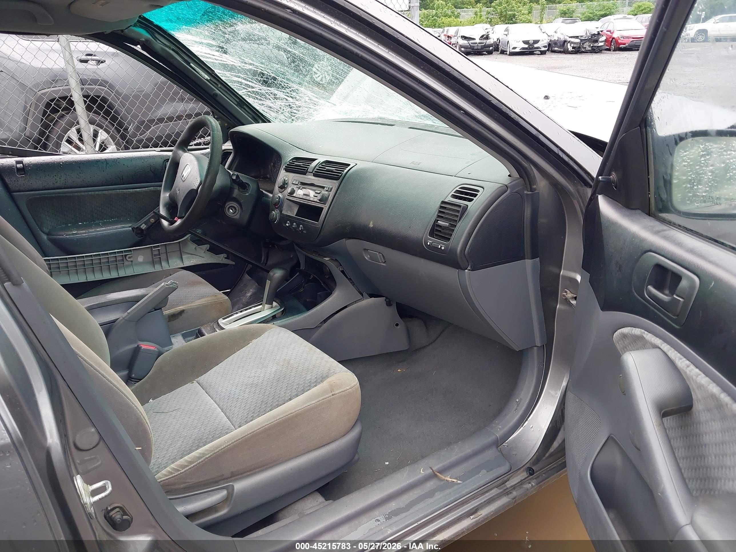 2005 Honda Civic Vp Бежевый vin: 1HGES16355L020047