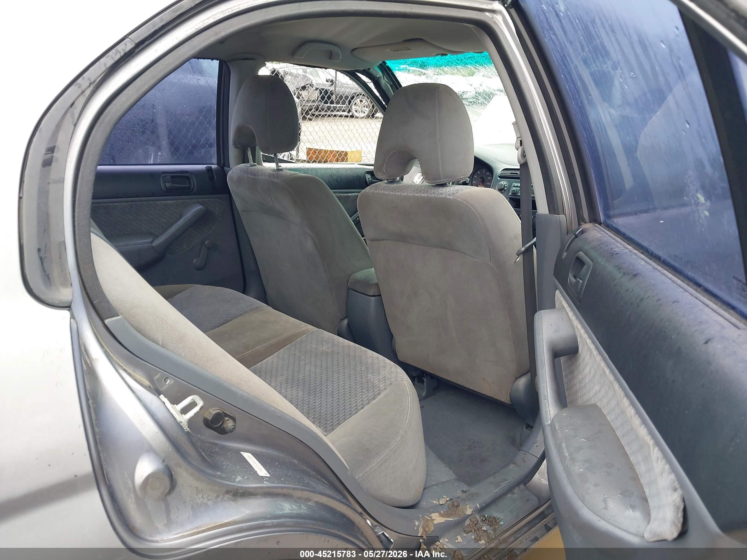2005 Honda Civic Vp Бежевый vin: 1HGES16355L020047