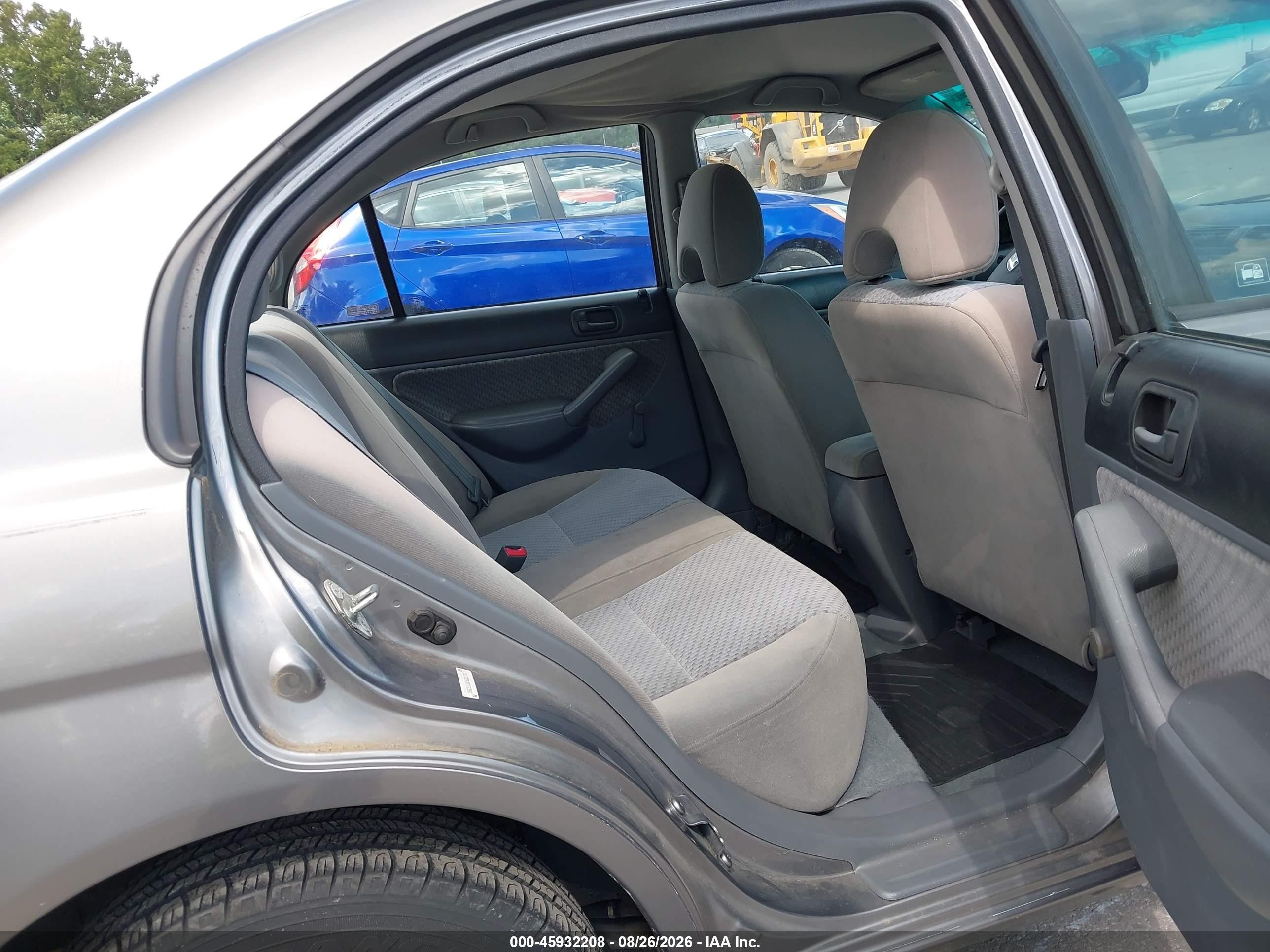 2005 Honda Civic Vp Серый vin: 1HGES16365L021711