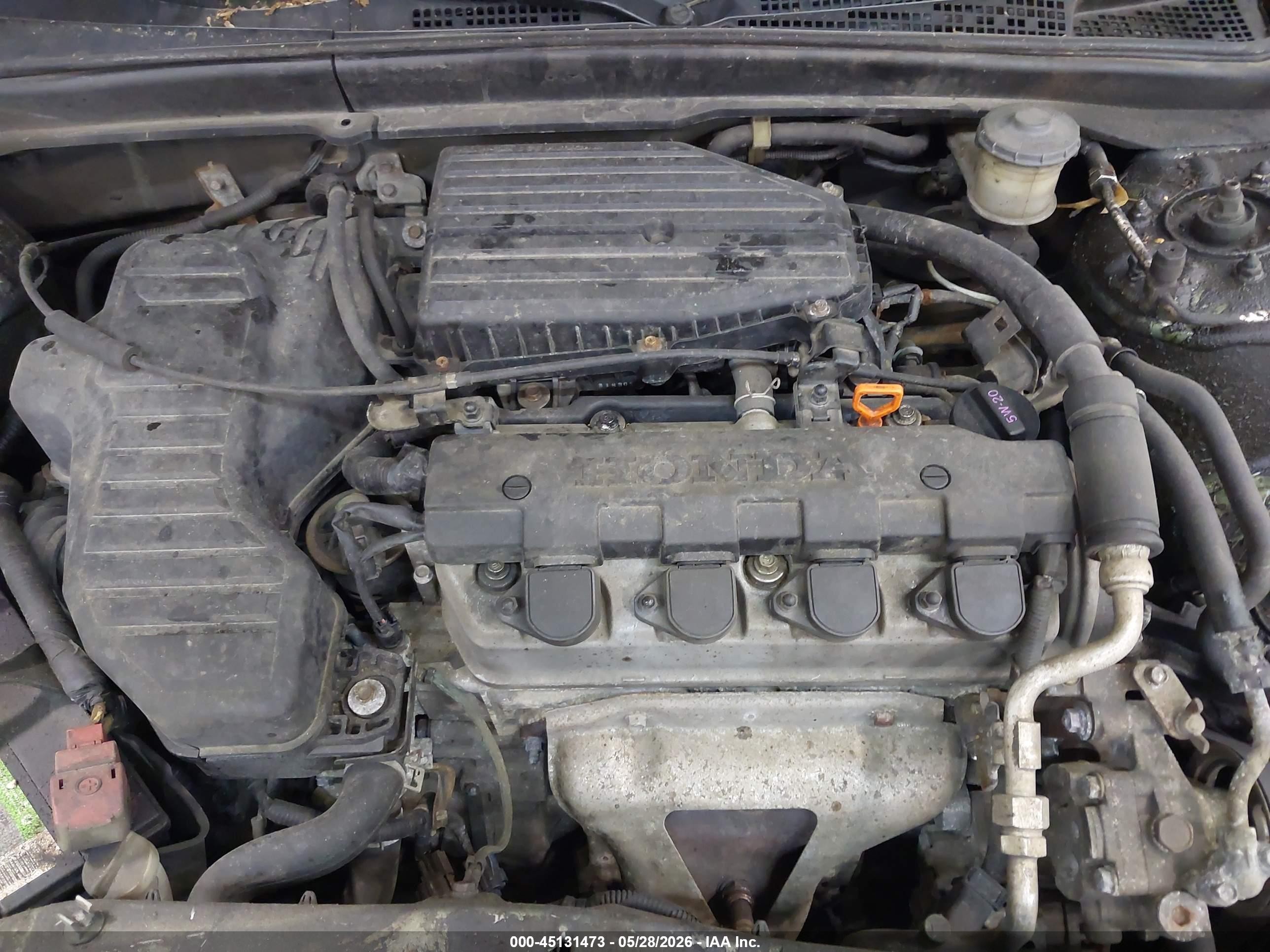 2004 Honda Civic Vp Green vin: 1HGES16374L003104
