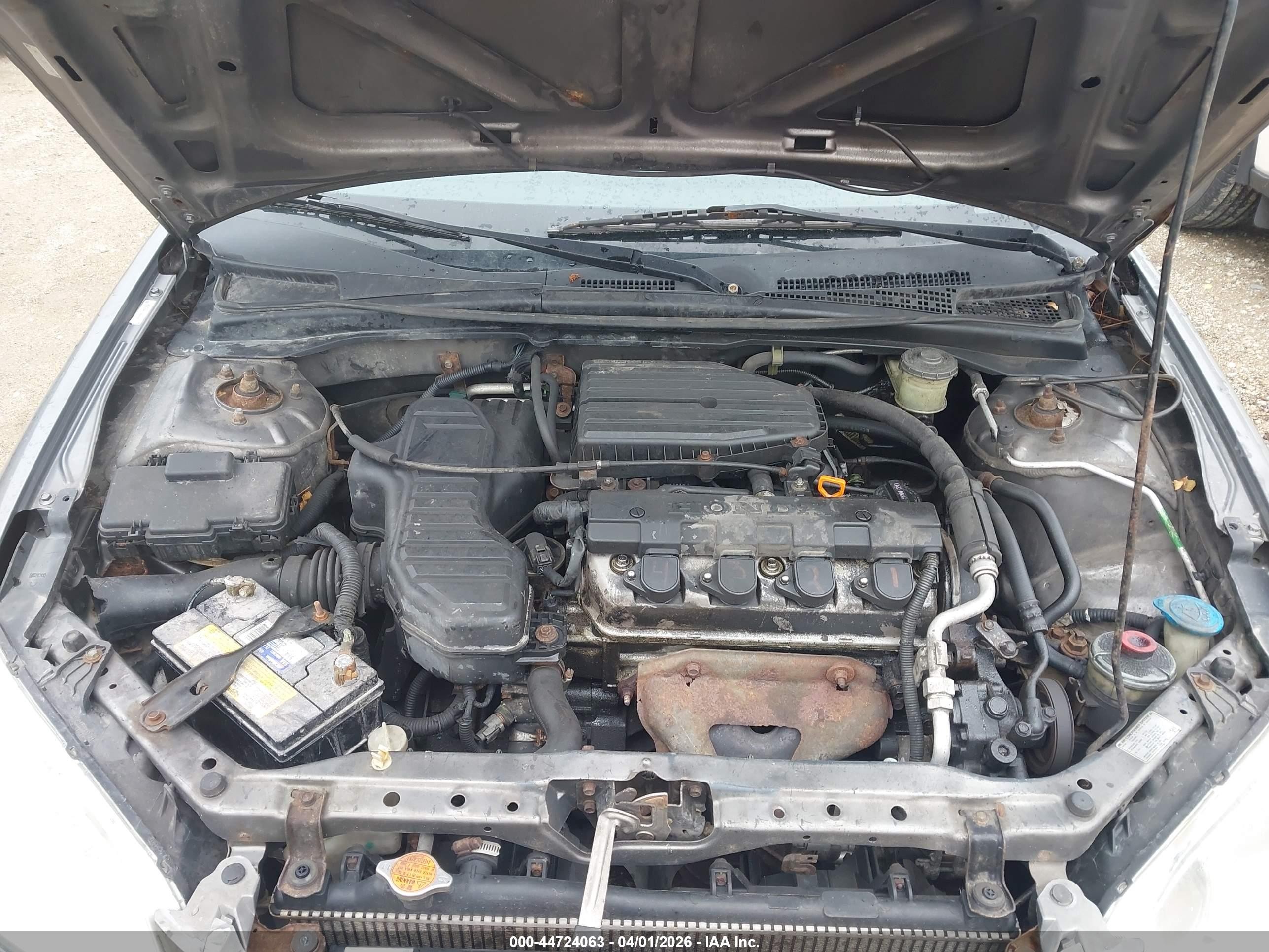 2005 Honda Civic Vp Silver vin: 1HGES16375L001595