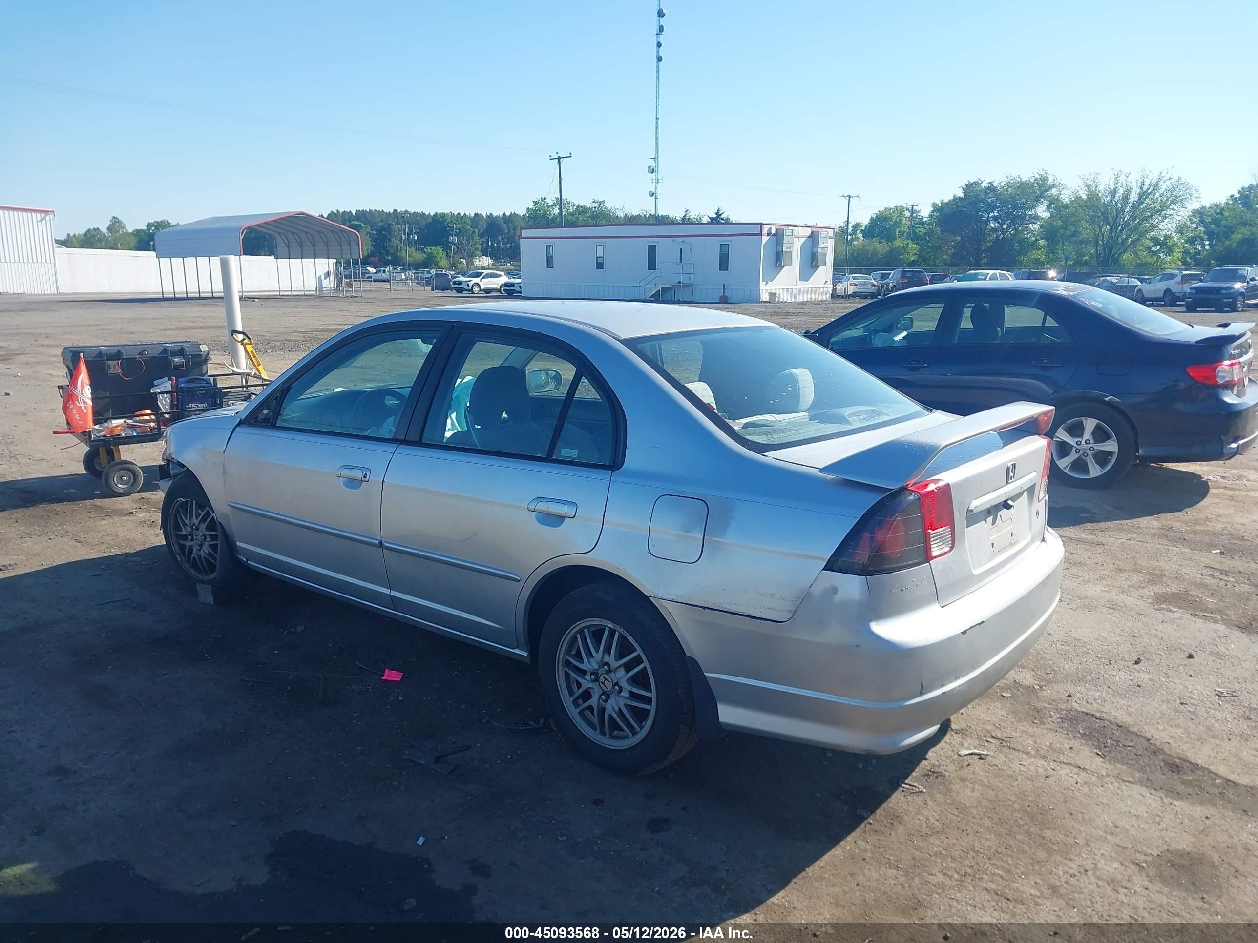 2005 Honda Civic Vp Silver vin: 1HGES16375L004030