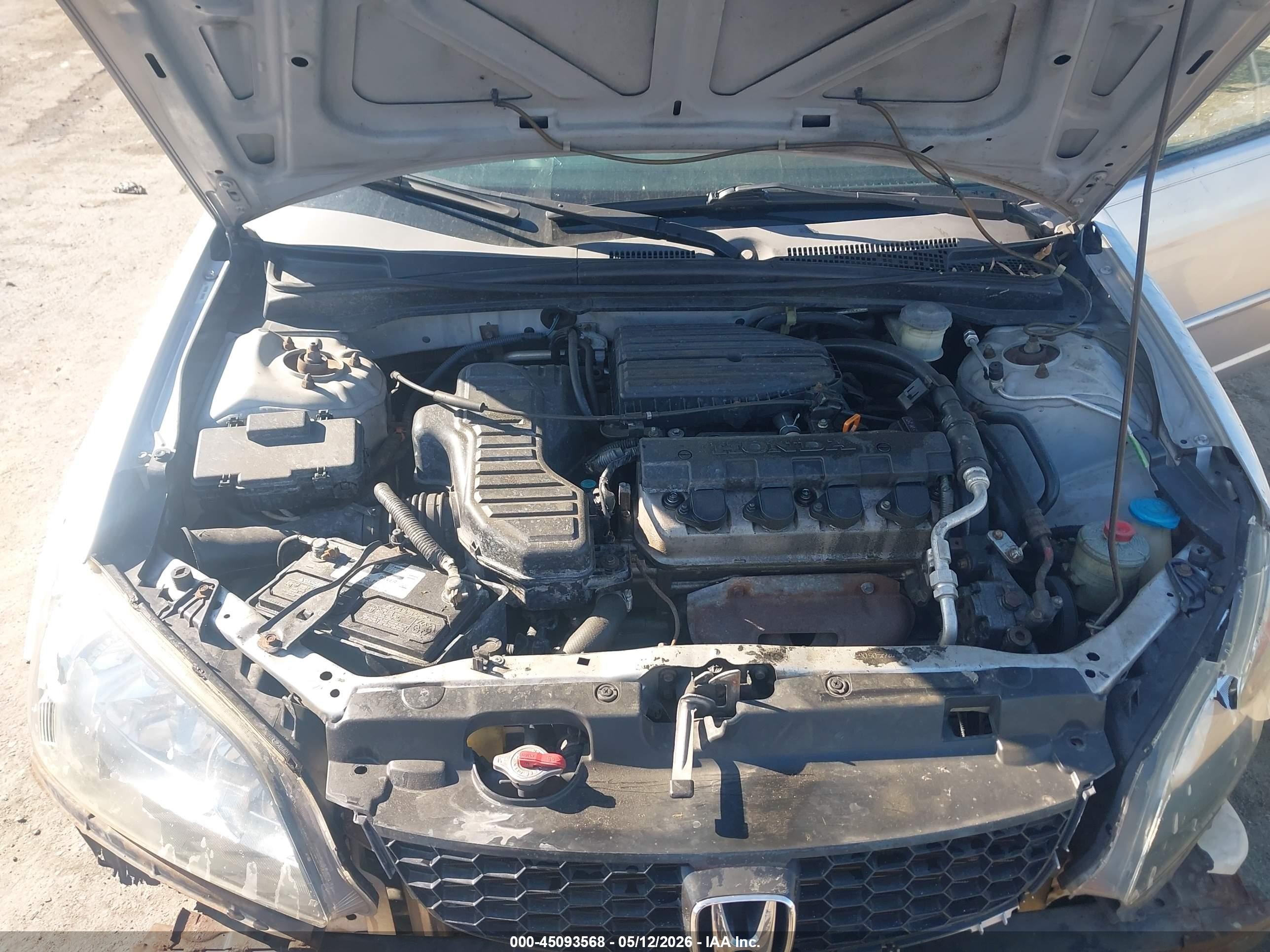 2005 Honda Civic Vp Silver vin: 1HGES16375L004030
