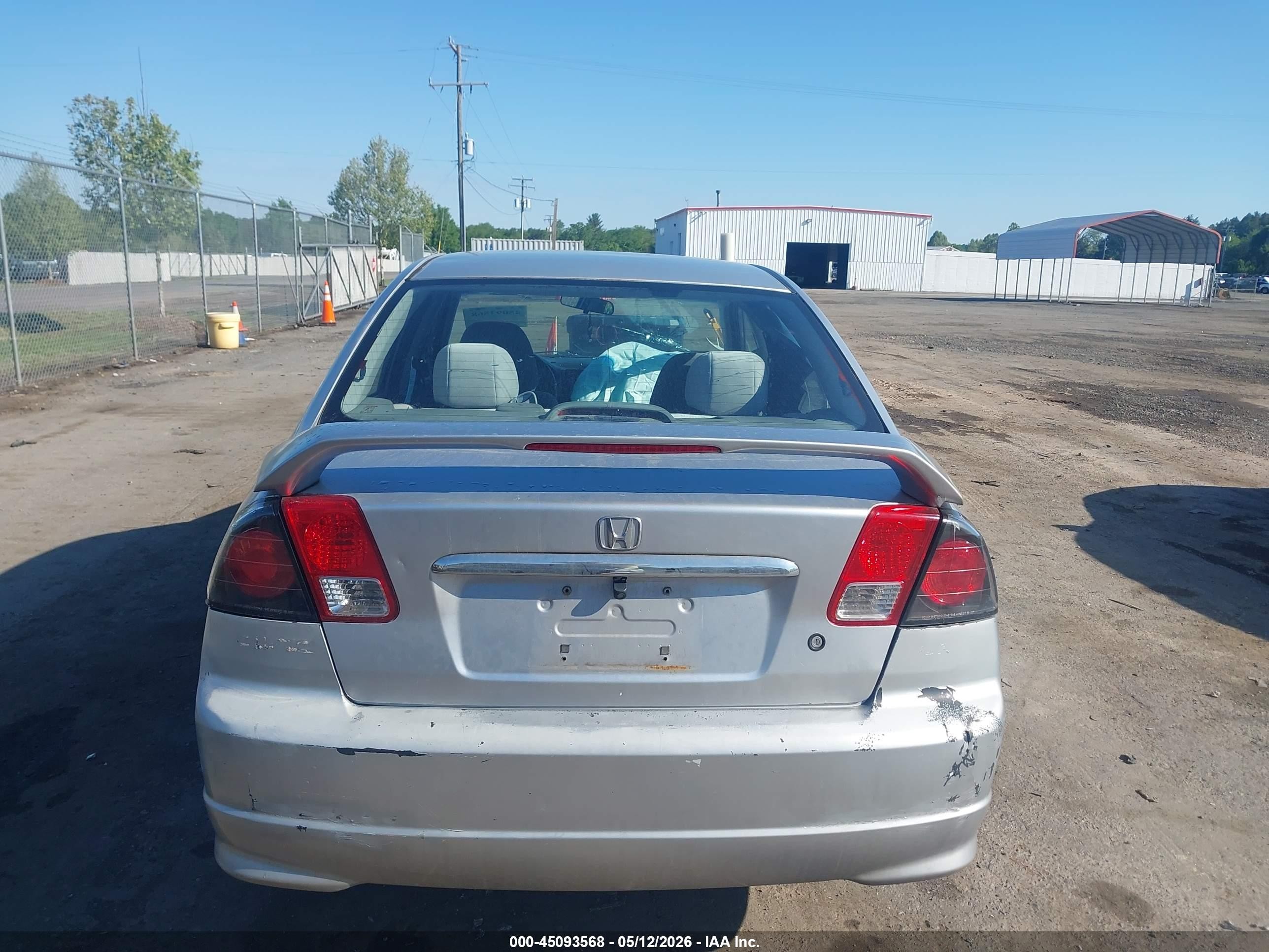 2005 Honda Civic Vp Silver vin: 1HGES16375L004030