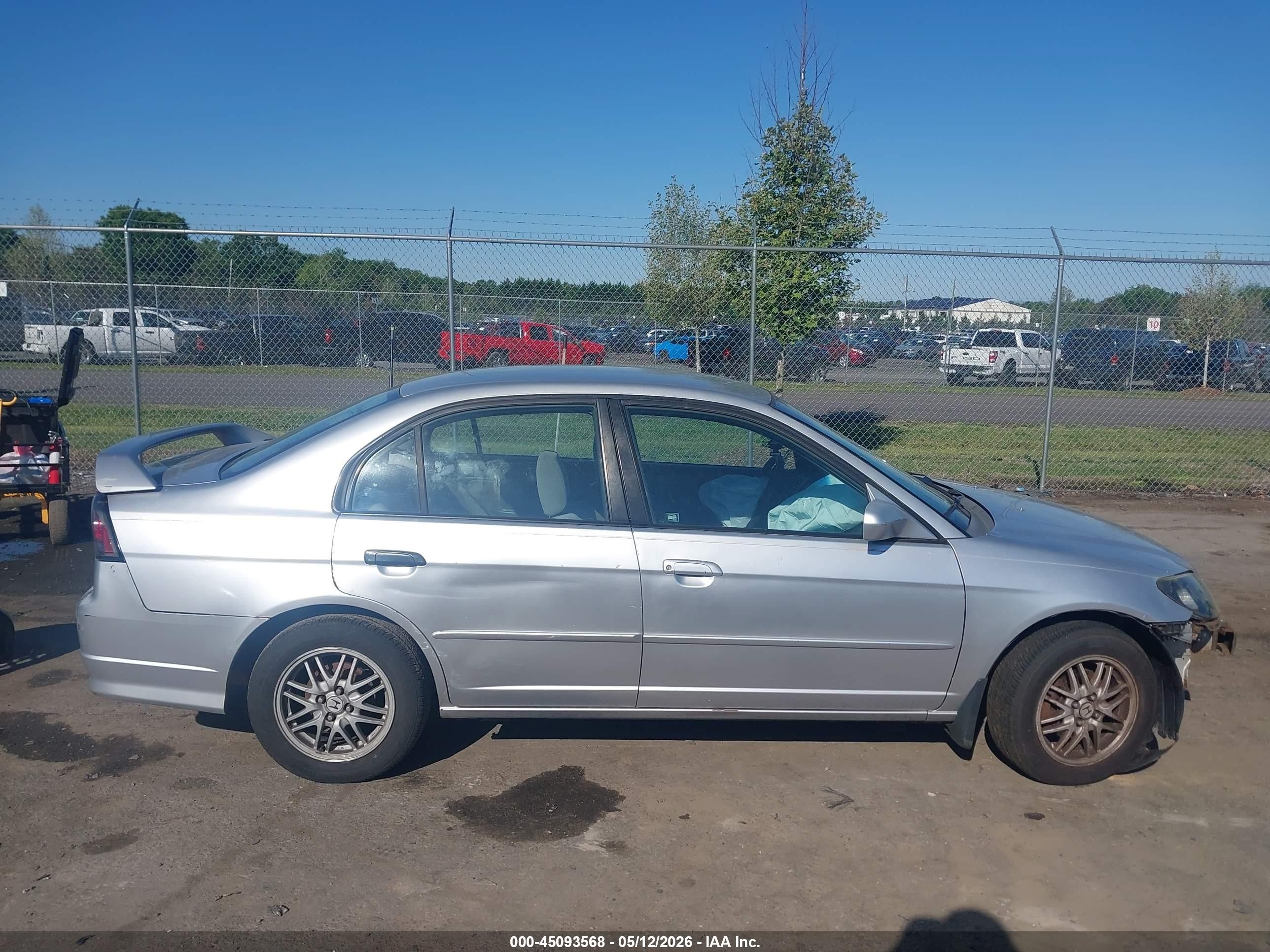 2005 Honda Civic Vp Silver vin: 1HGES16375L004030
