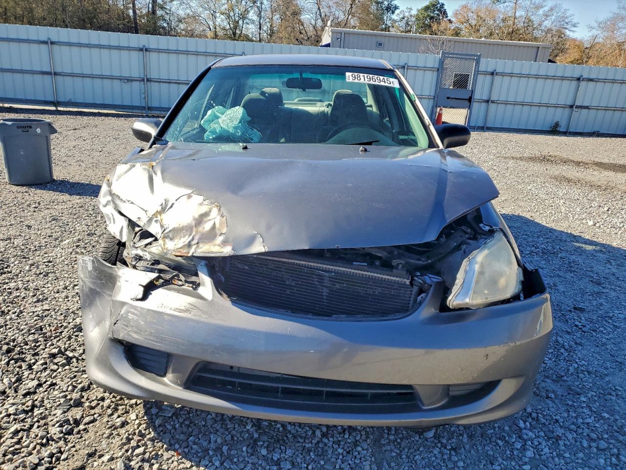 2005 Honda Civic Dx Vp Gray vin: 1HGES16375L025038