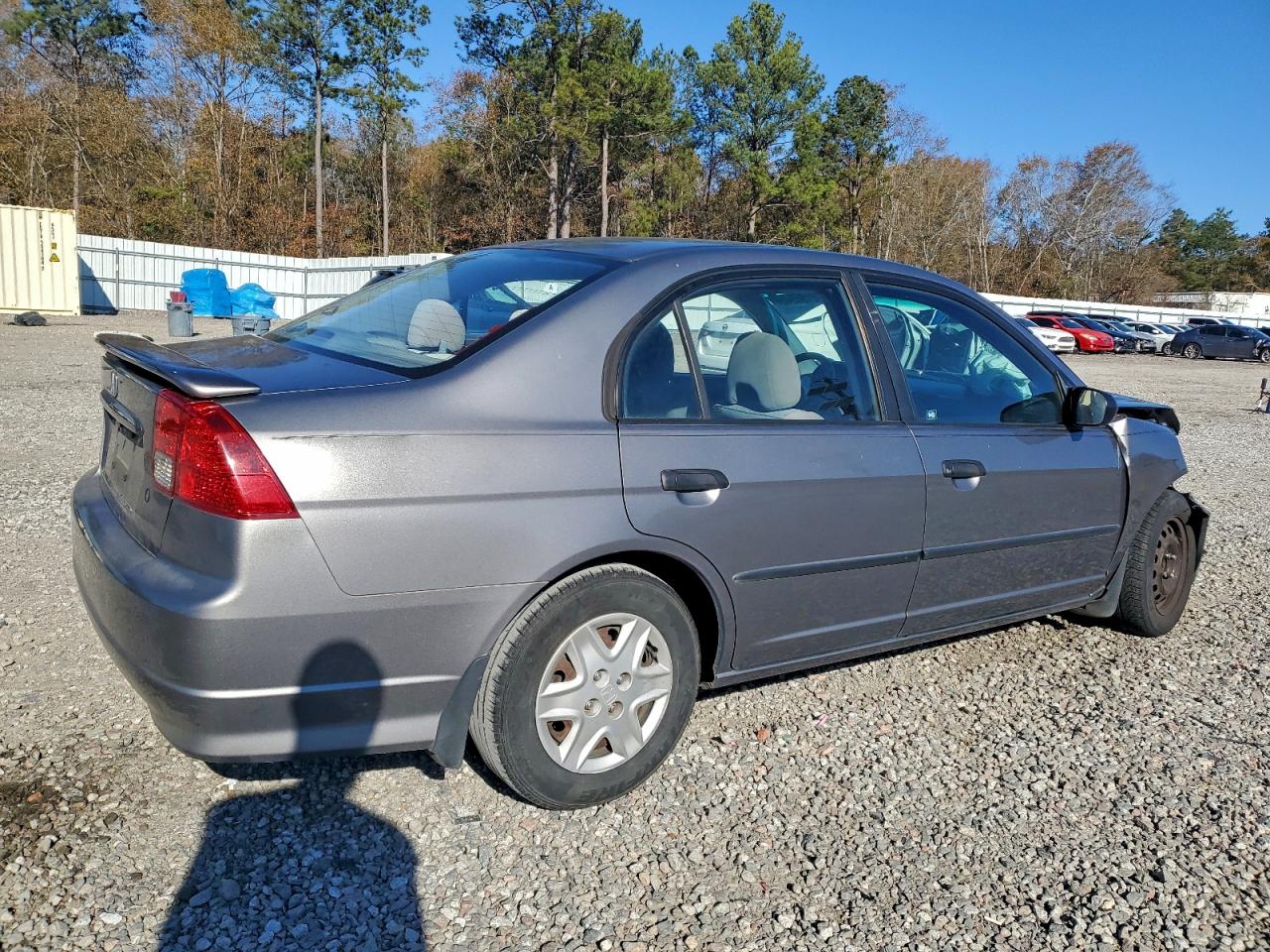 2005 Honda Civic Dx Vp Gray vin: 1HGES16375L025038
