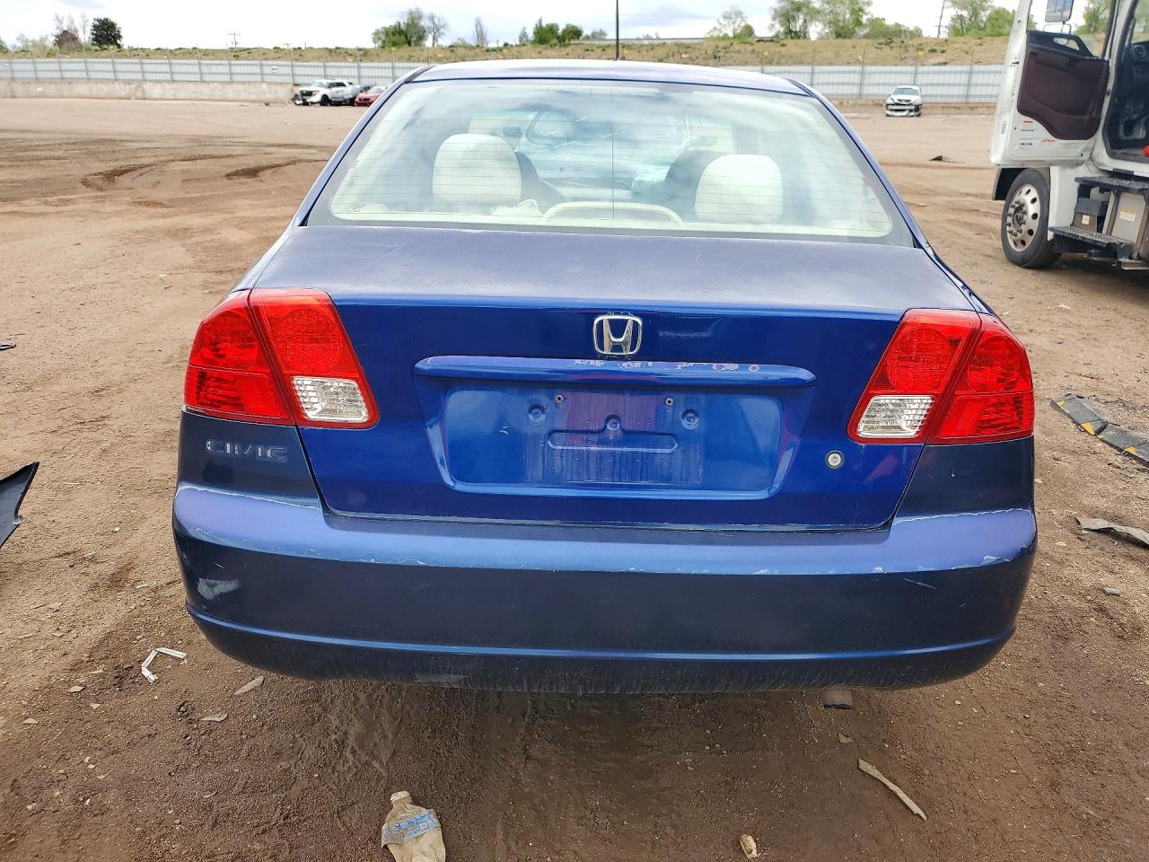 2005 Honda Civic Dx Vp Blue vin: 1HGES16385L001086