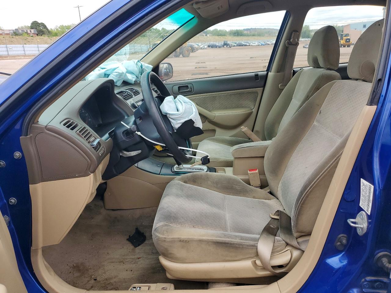 2005 Honda Civic Dx Vp Blue vin: 1HGES16385L001086