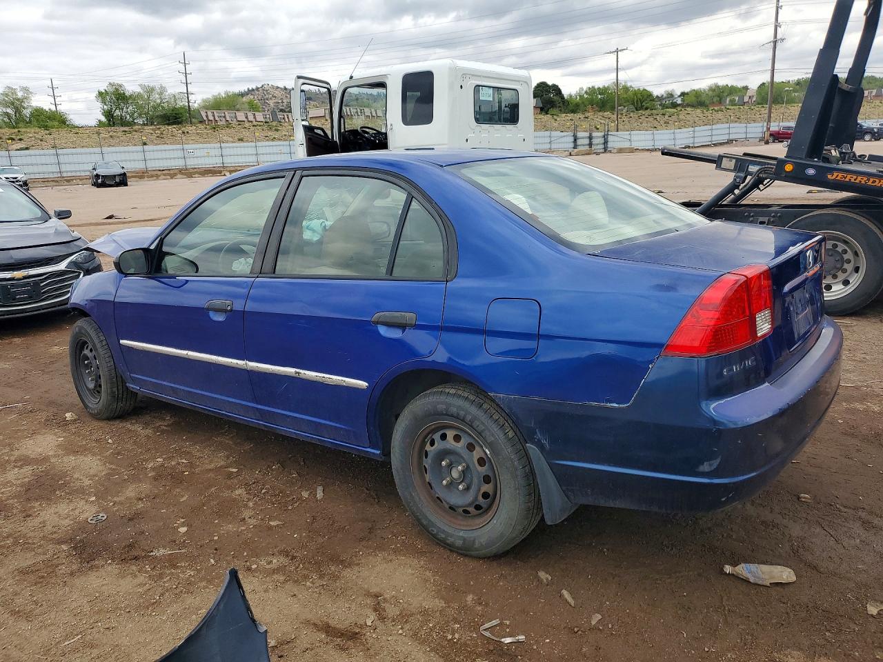 2005 Honda Civic Dx Vp Blue vin: 1HGES16385L001086