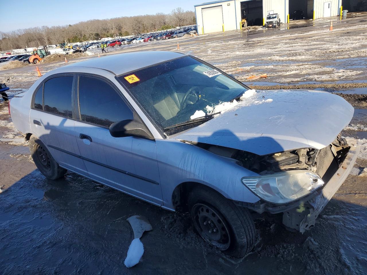 2004 Honda Civic Dx Vp Gray vin: 1HGES16394L003914