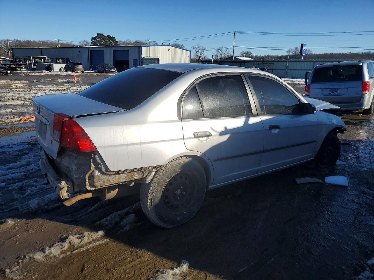 2004 Honda Civic Dx Vp Gray vin: 1HGES16394L003914