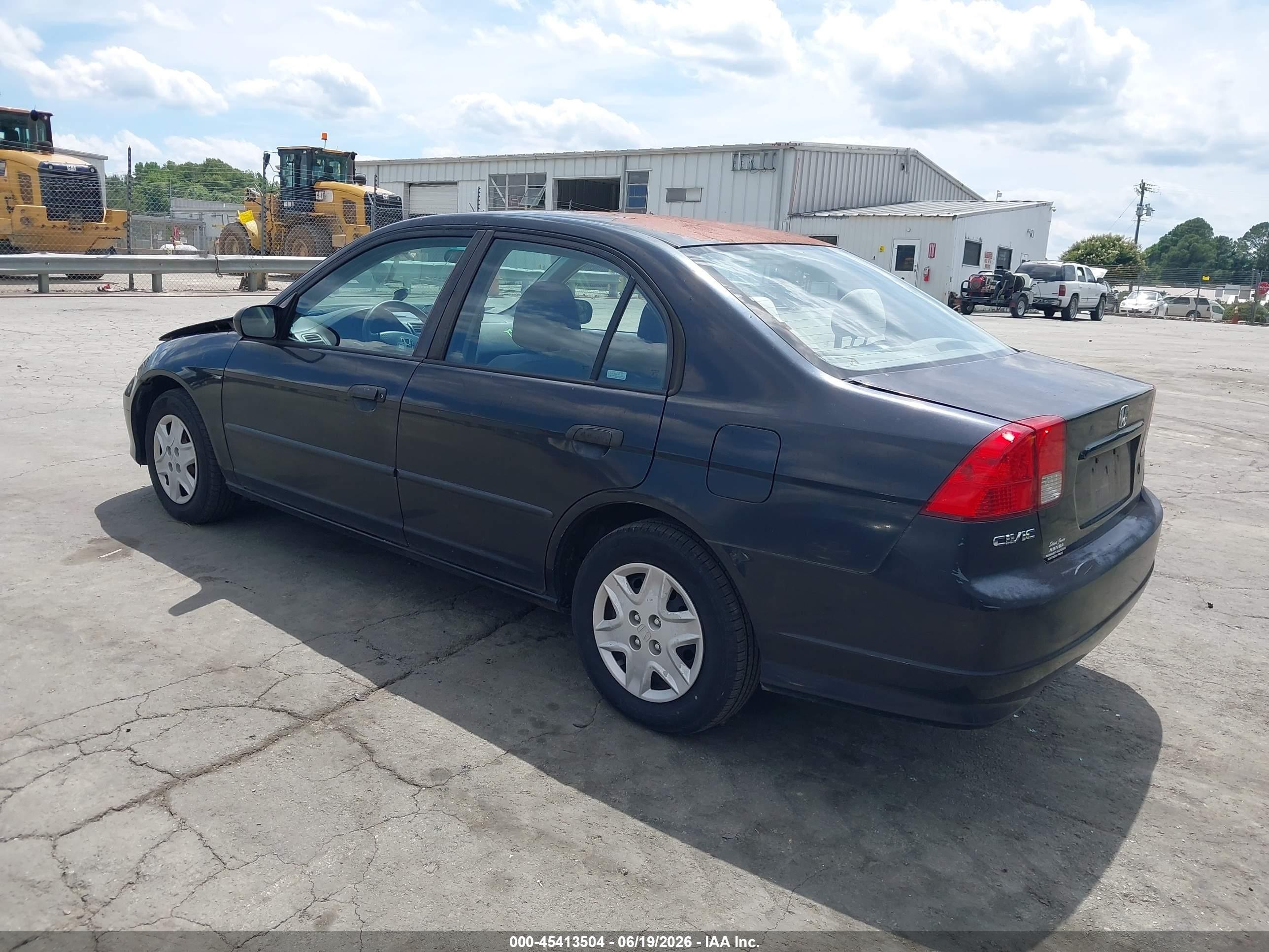 2005 Honda Civic Vp Black vin: 1HGES16395L009696