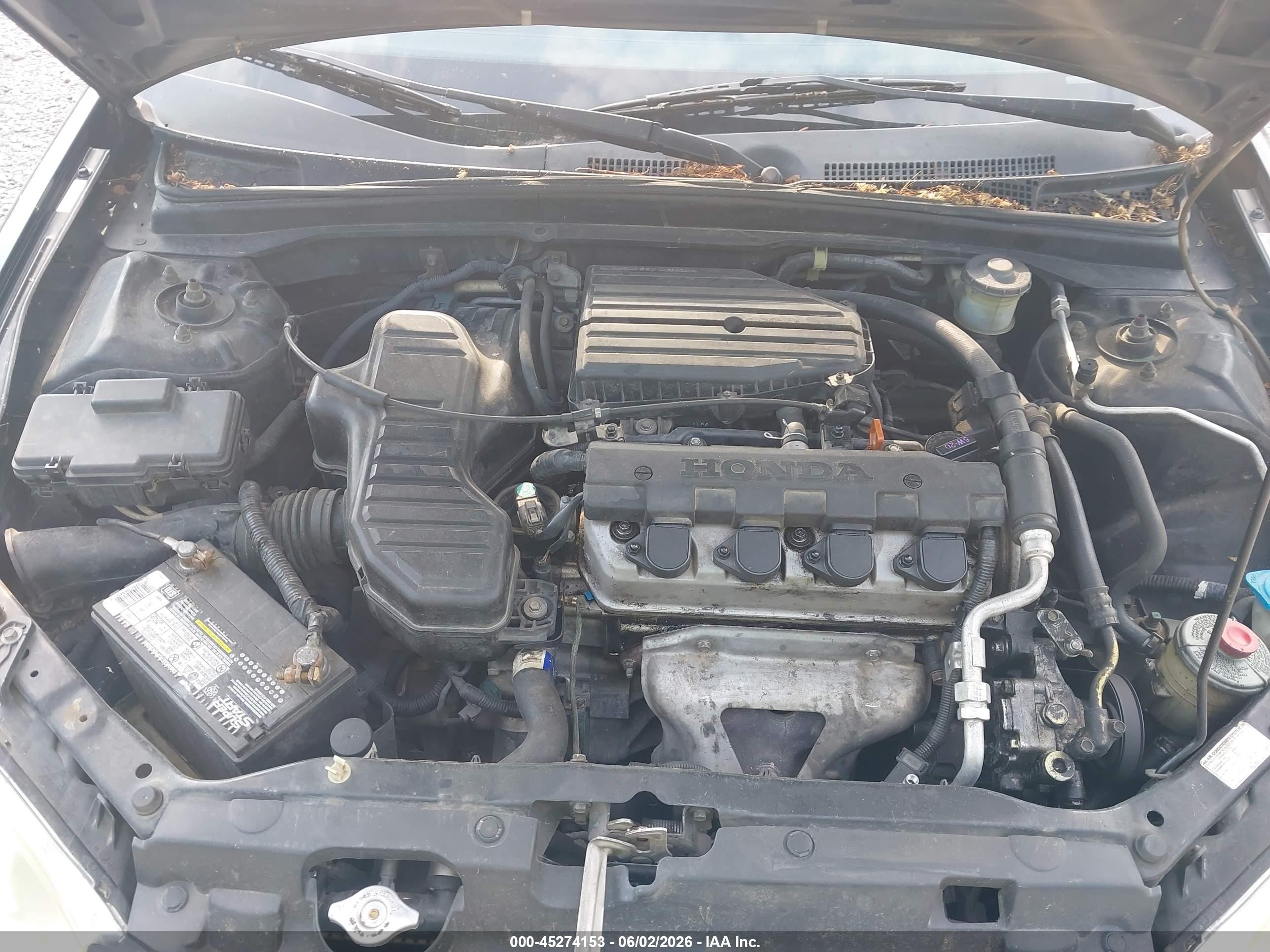 2005 Honda Civic Vp Black vin: 1HGES16395L015174