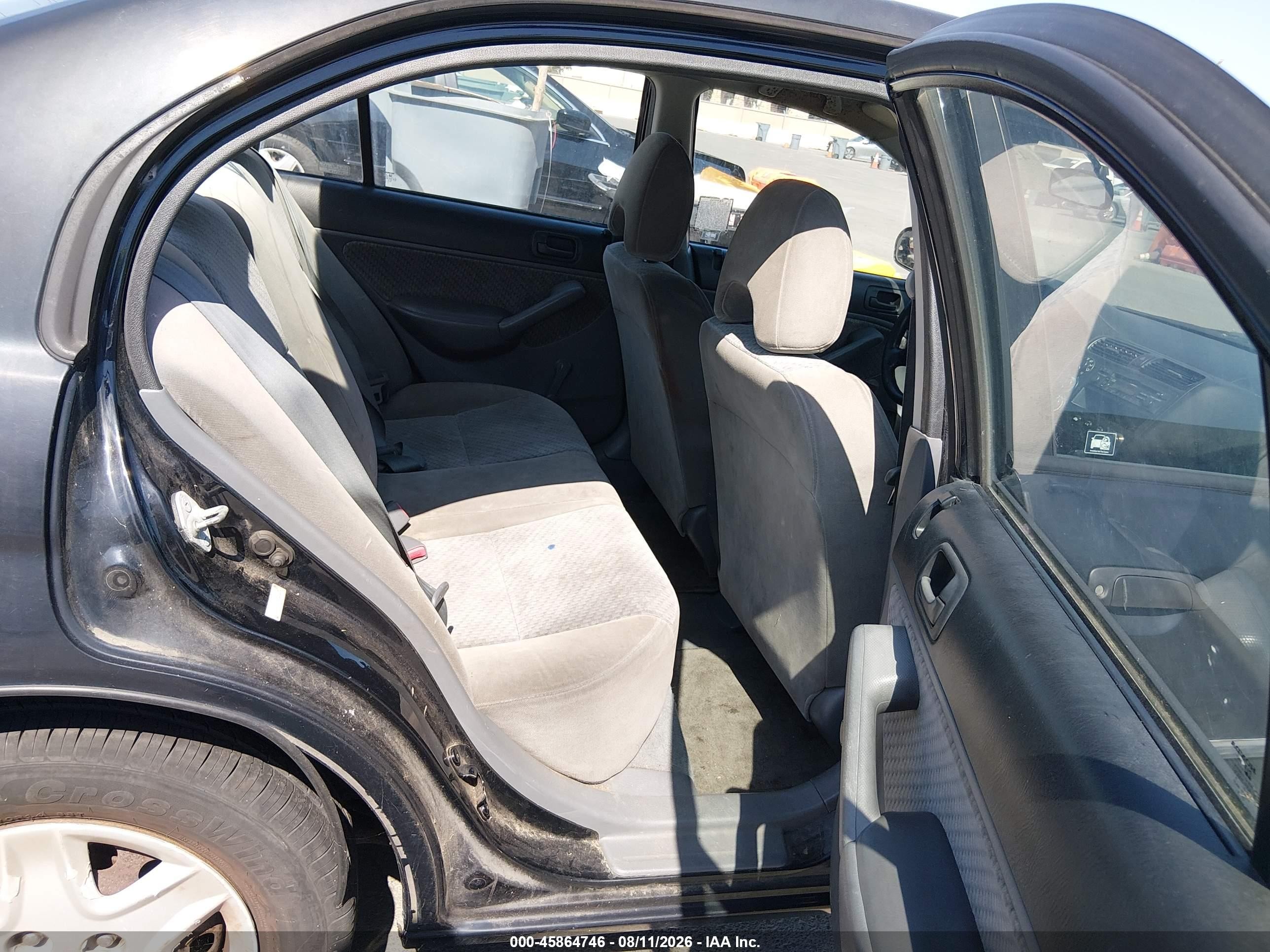 2005 Honda Civic Vp Black vin: 1HGES16395L025378