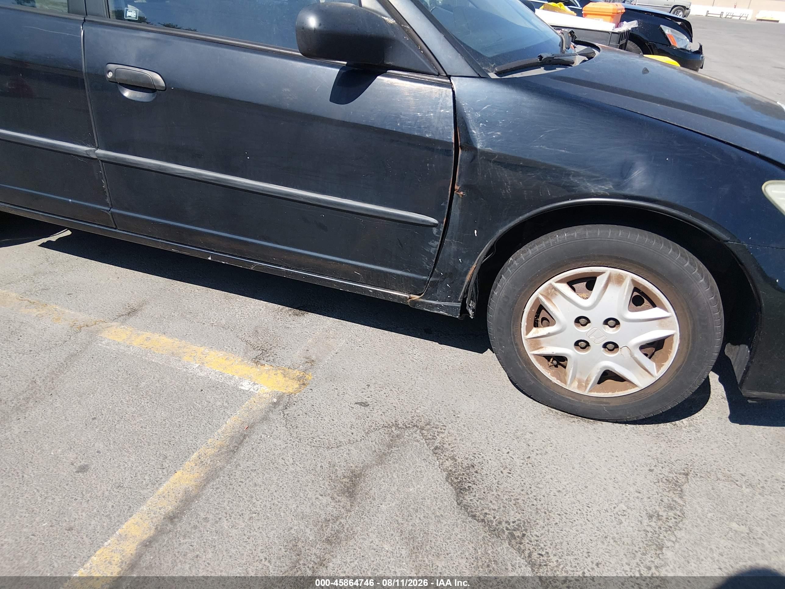 2005 Honda Civic Vp Black vin: 1HGES16395L025378