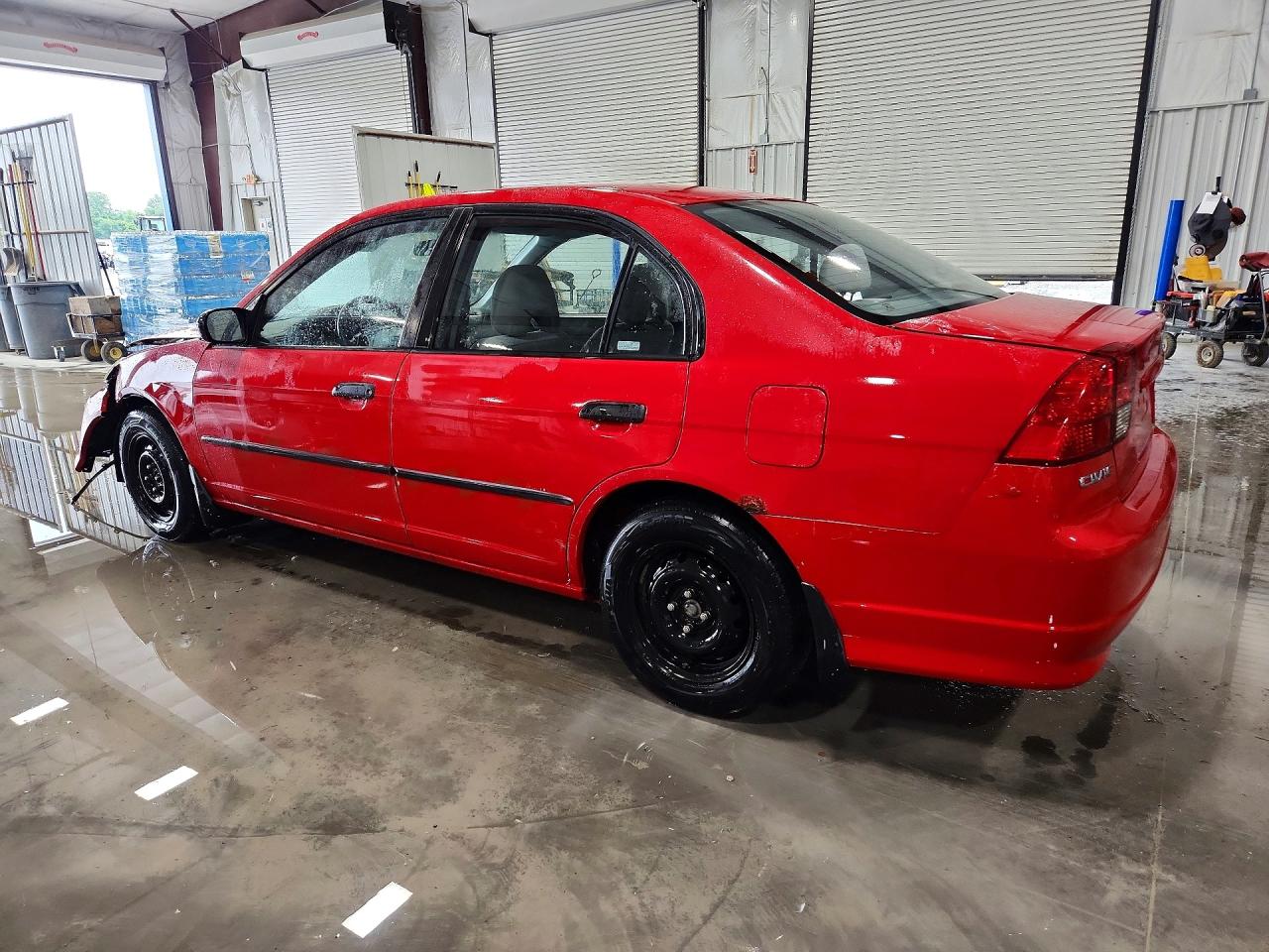 2005 Honda Civic Dx Red vin: 1HGES16435L013400