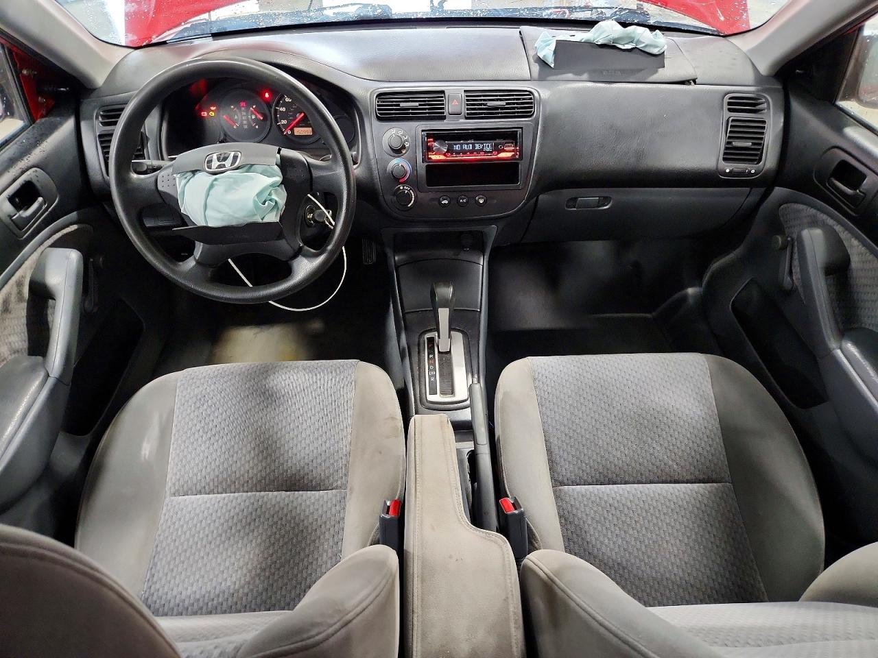 2005 Honda Civic Dx Red vin: 1HGES16435L013400