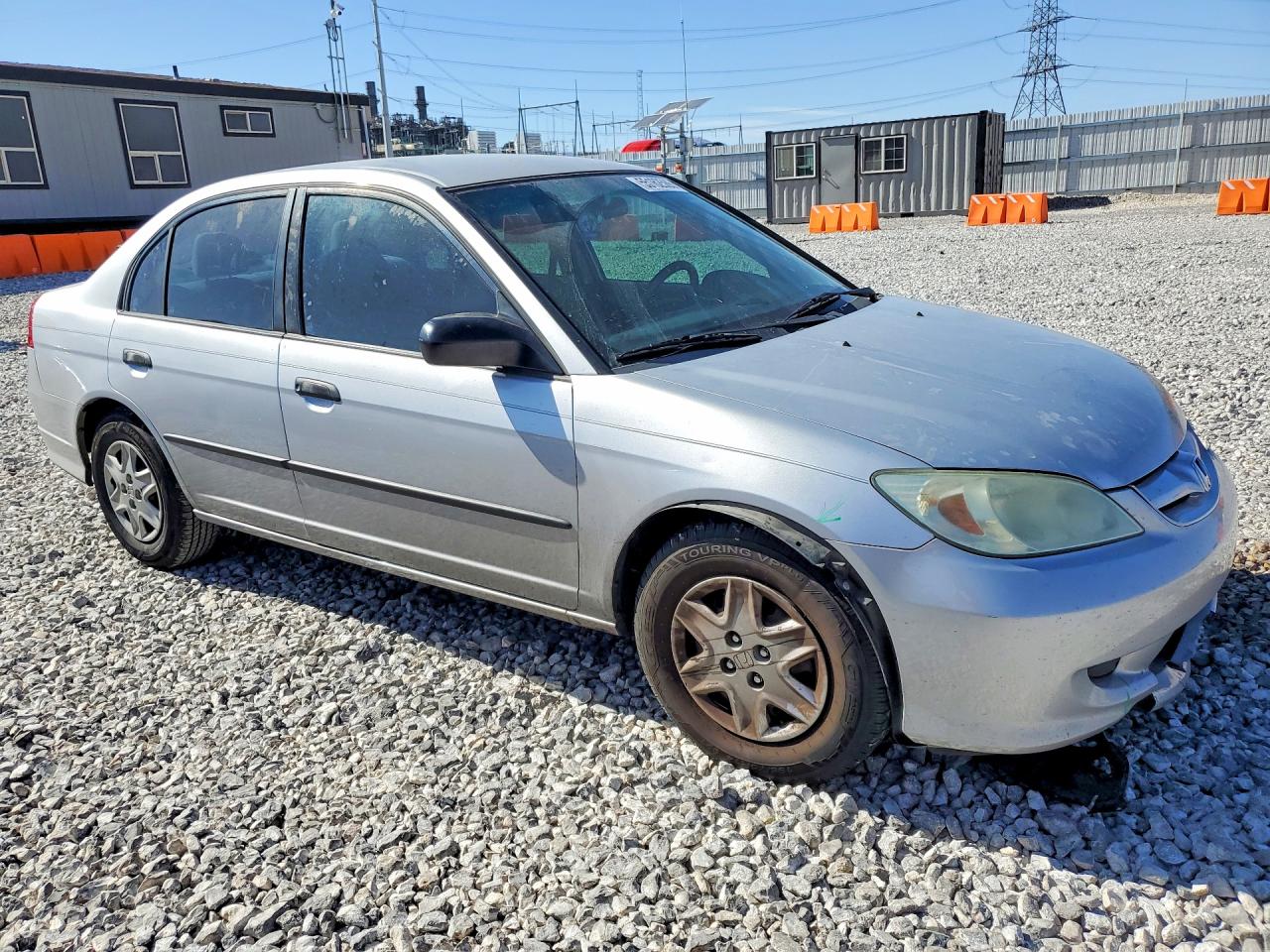 2005 Honda Civic Dx Silver vin: 1HGES16475L014954
