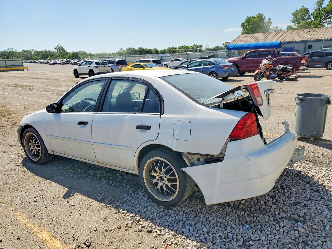 2001 Honda Civic Lx Белый vin: 1HGES16501L048107