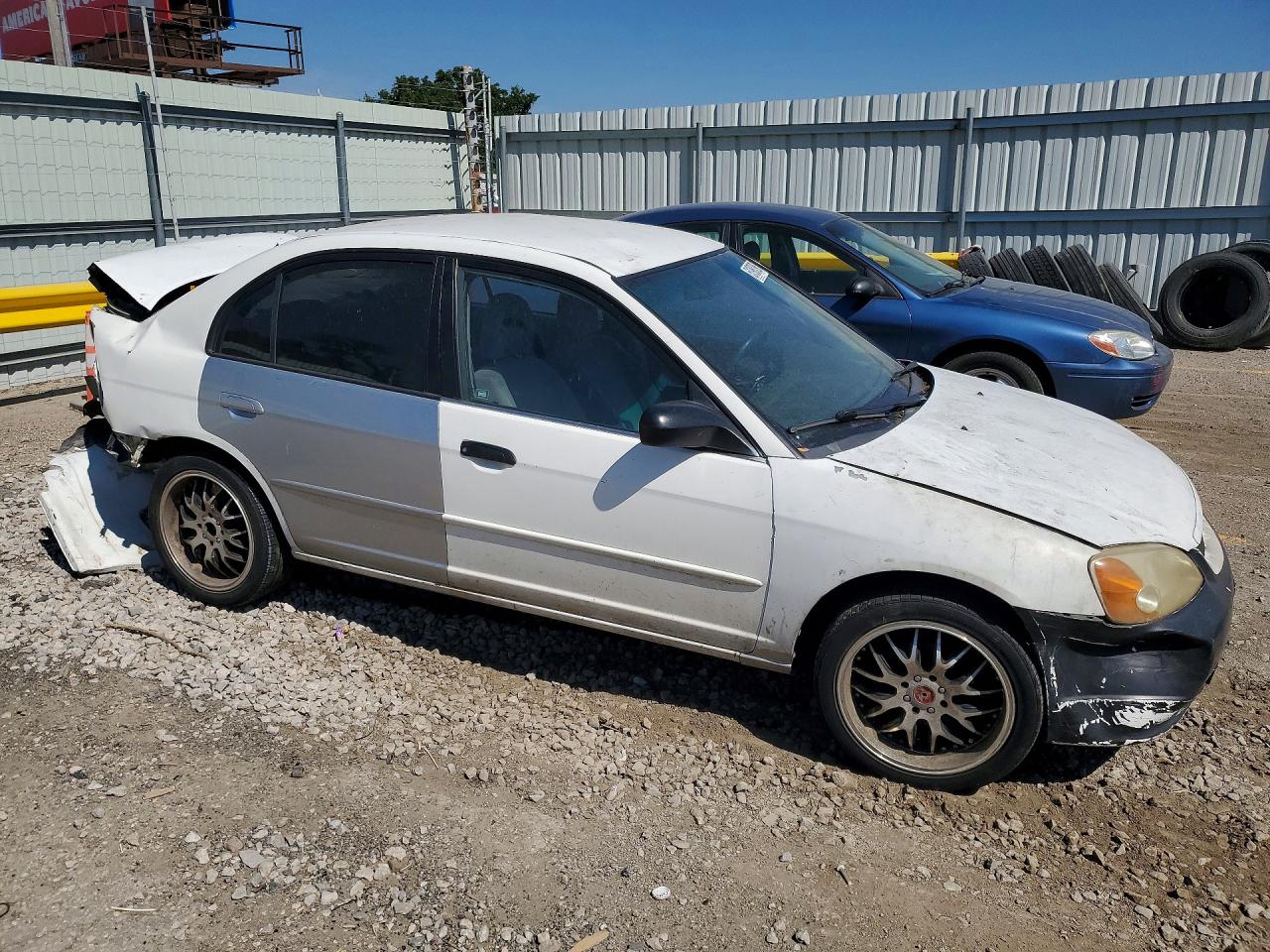 2001 Honda Civic Lx Белый vin: 1HGES16501L048107