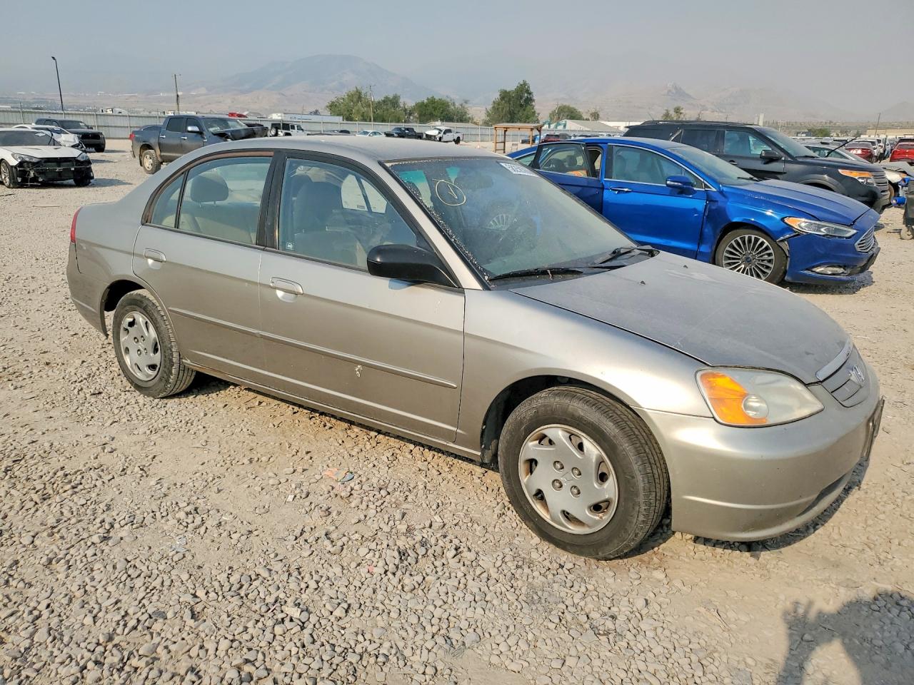 2003 Honda Civic Lx Tan vin: 1HGES16503L032962
