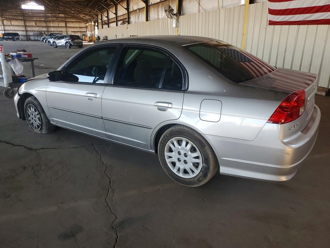 2004 Honda Civic Lx Gray vin: 1HGES16504L010929