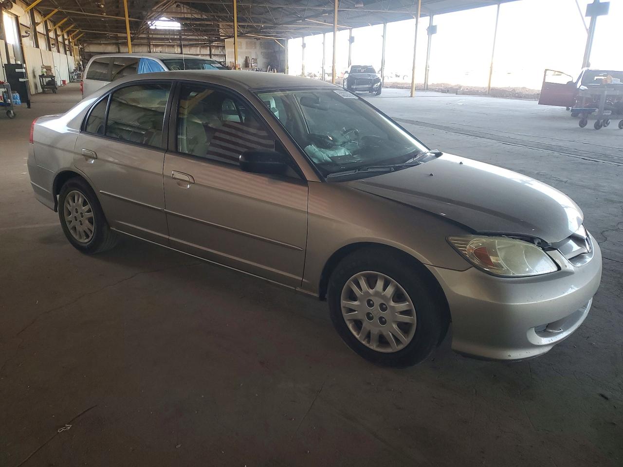 2004 Honda Civic Lx Gray vin: 1HGES16504L010929