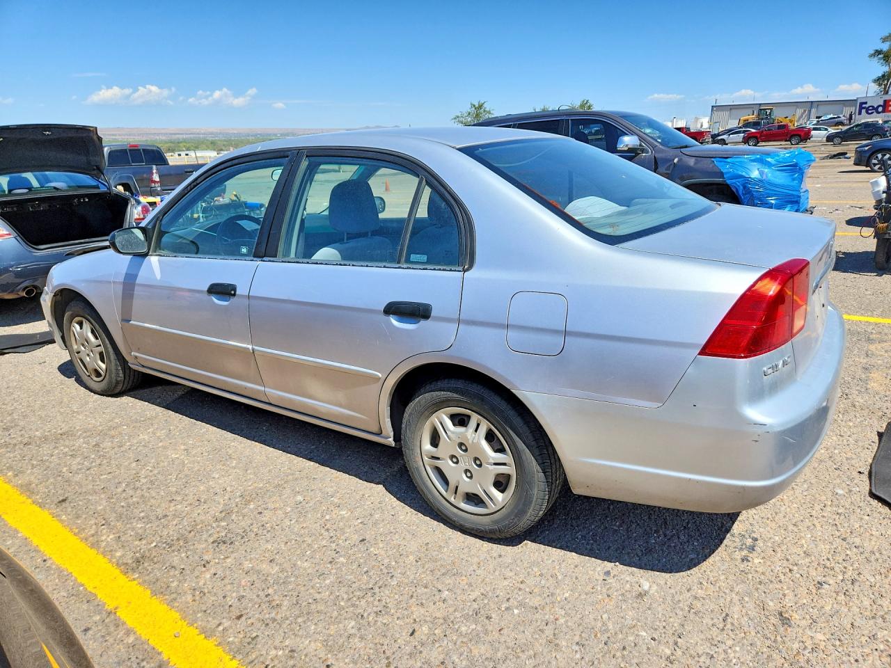 2001 Honda Civic Lx Silver vin: 1HGES16511L032059