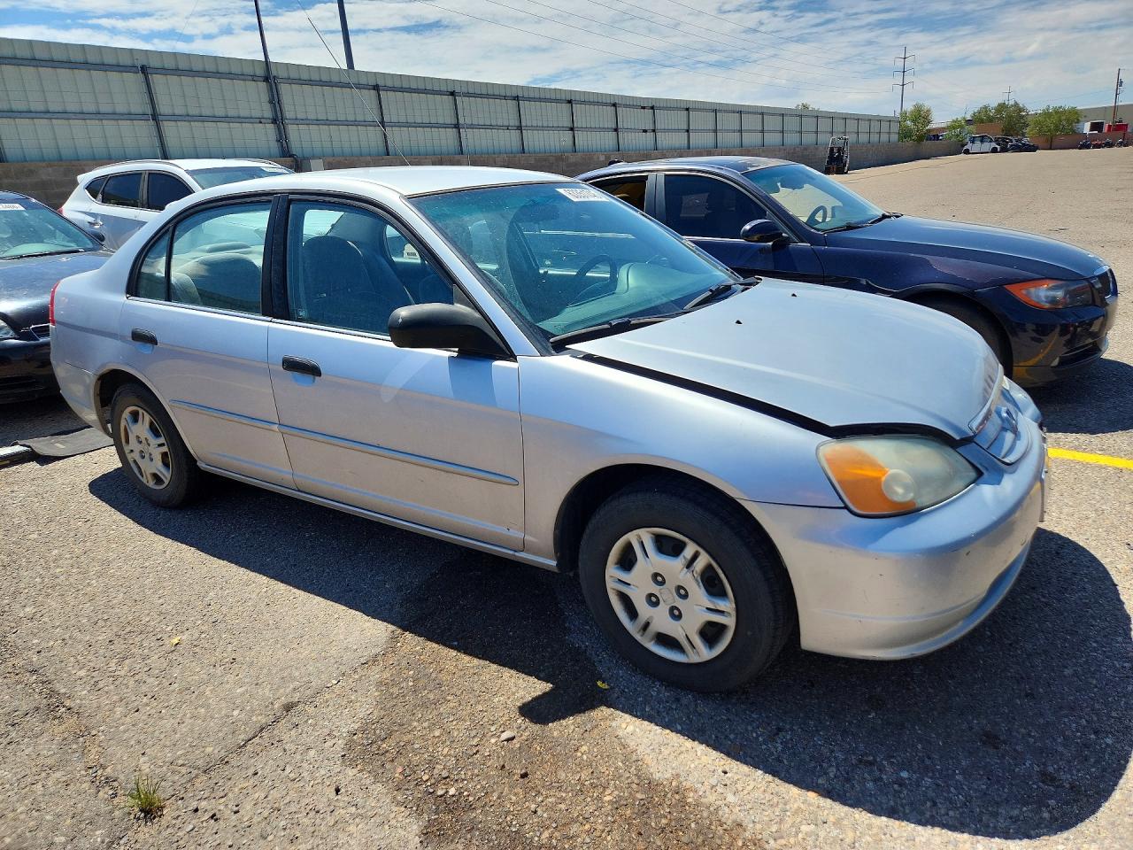 2001 Honda Civic Lx Silver vin: 1HGES16511L032059