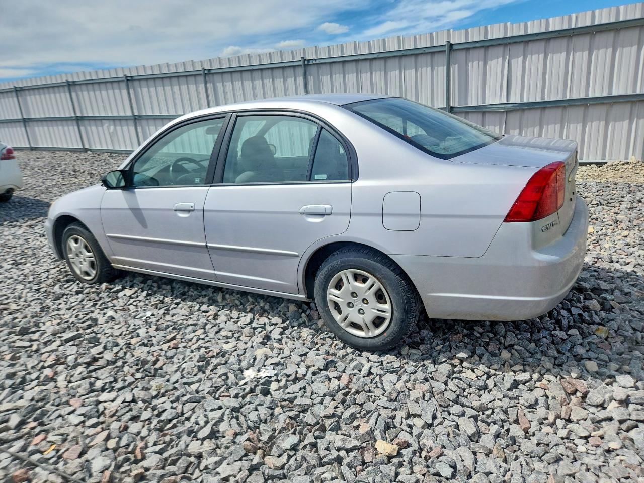 2002 Honda Civic Lx Silver vin: 1HGES16512L046626