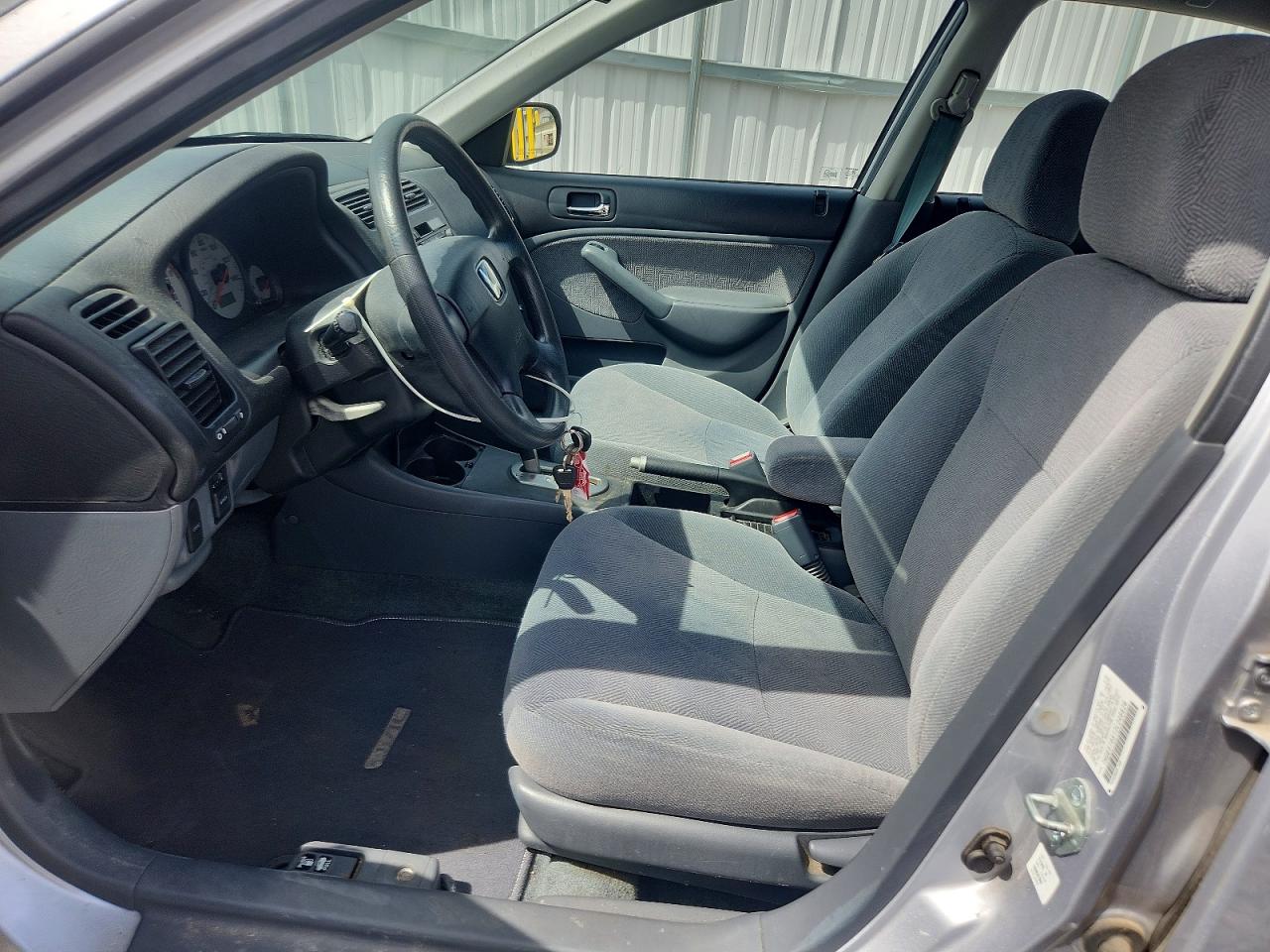 2002 Honda Civic Lx Silver vin: 1HGES16512L046626