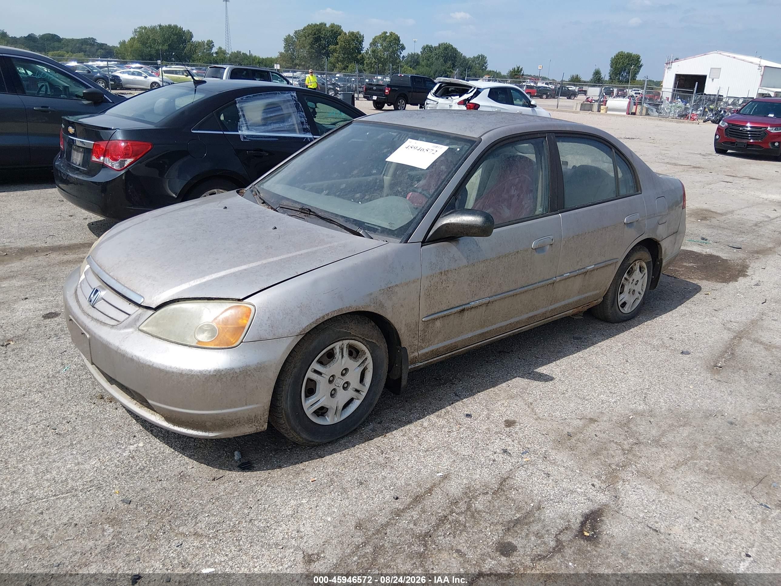 2002 Honda Civic Lx Brown vin: 1HGES16522L040625