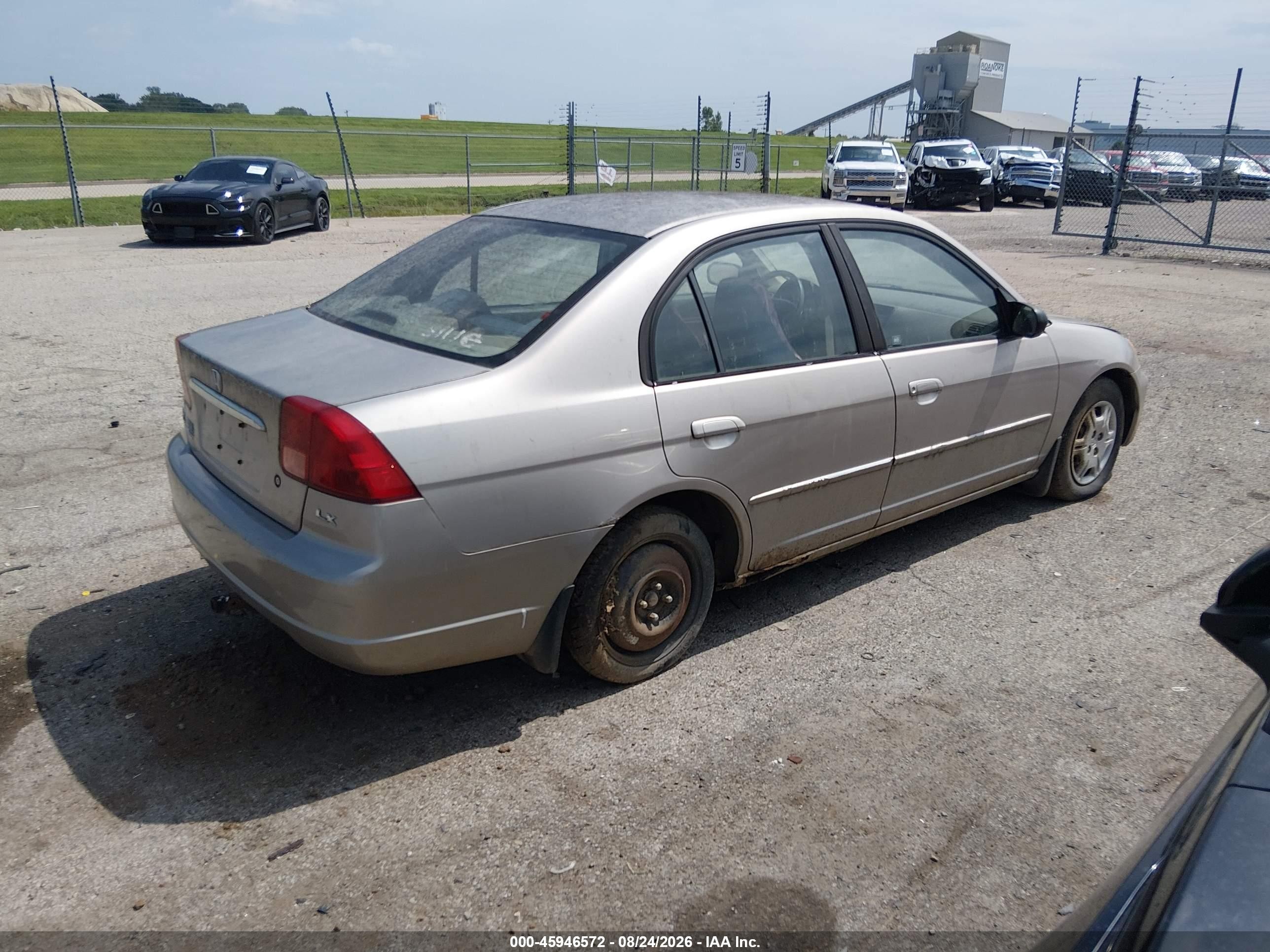 2002 Honda Civic Lx Brown vin: 1HGES16522L040625