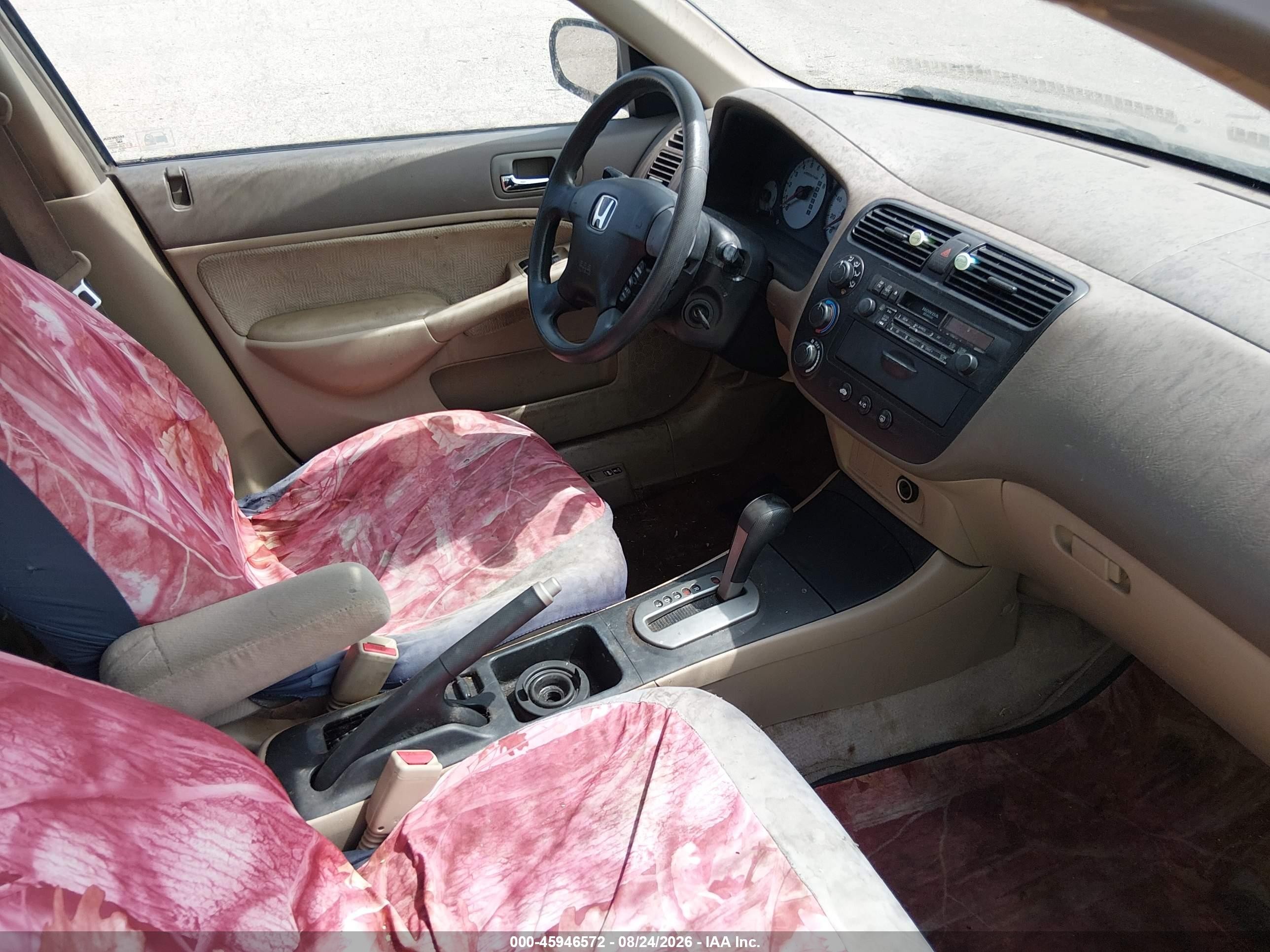 2002 Honda Civic Lx Brown vin: 1HGES16522L040625