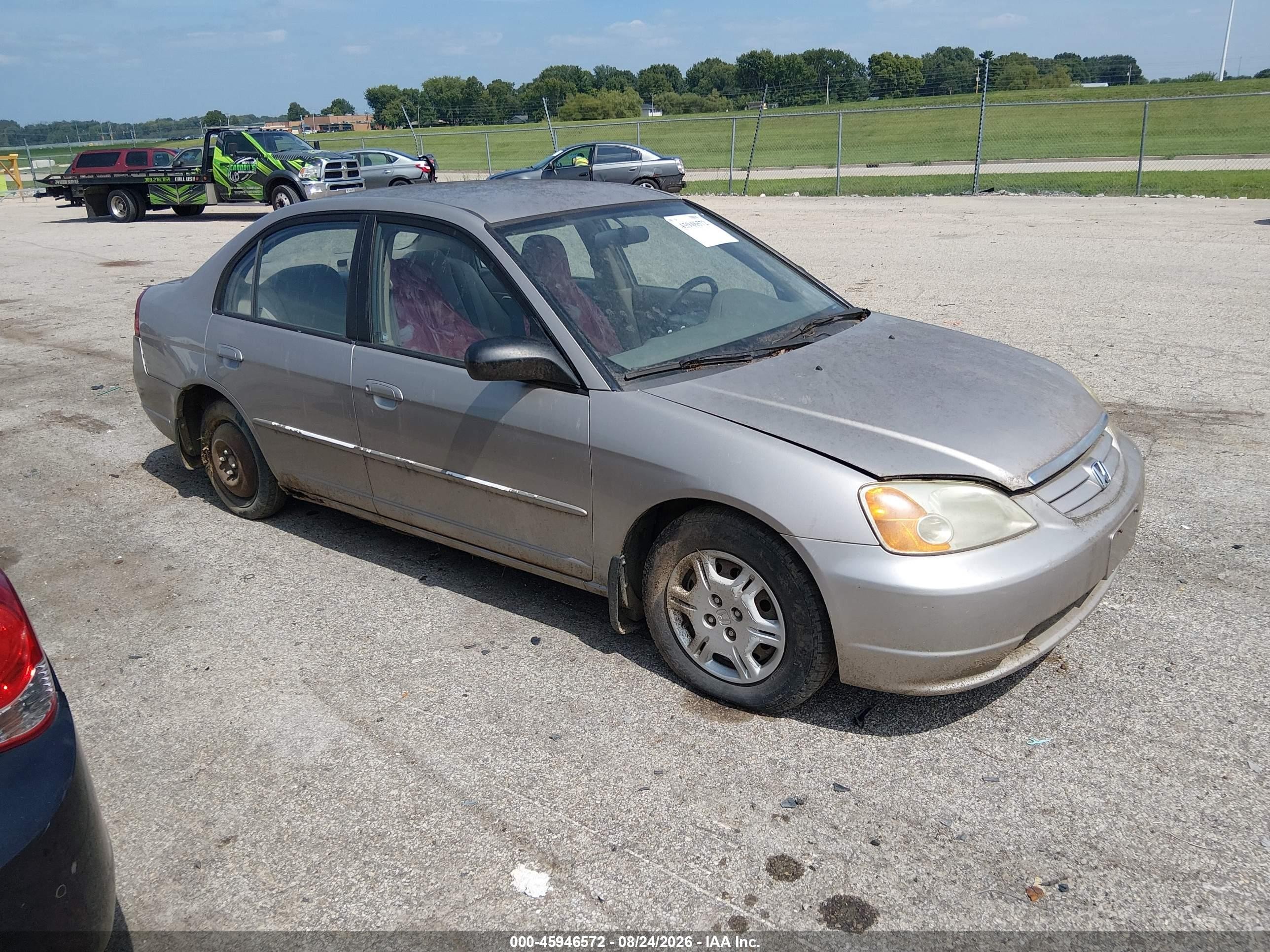 2002 Honda Civic Lx Brown vin: 1HGES16522L040625