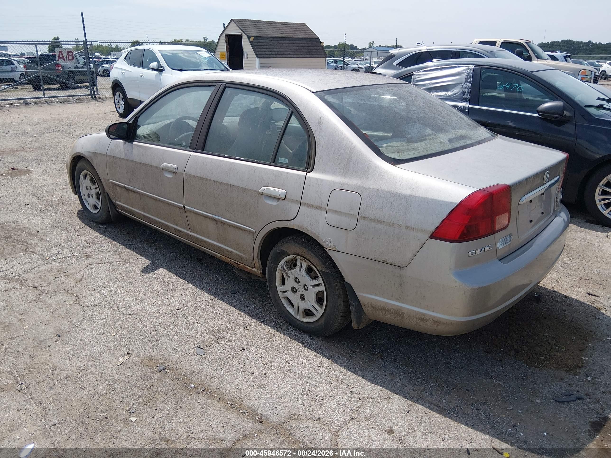 2002 Honda Civic Lx Brown vin: 1HGES16522L040625
