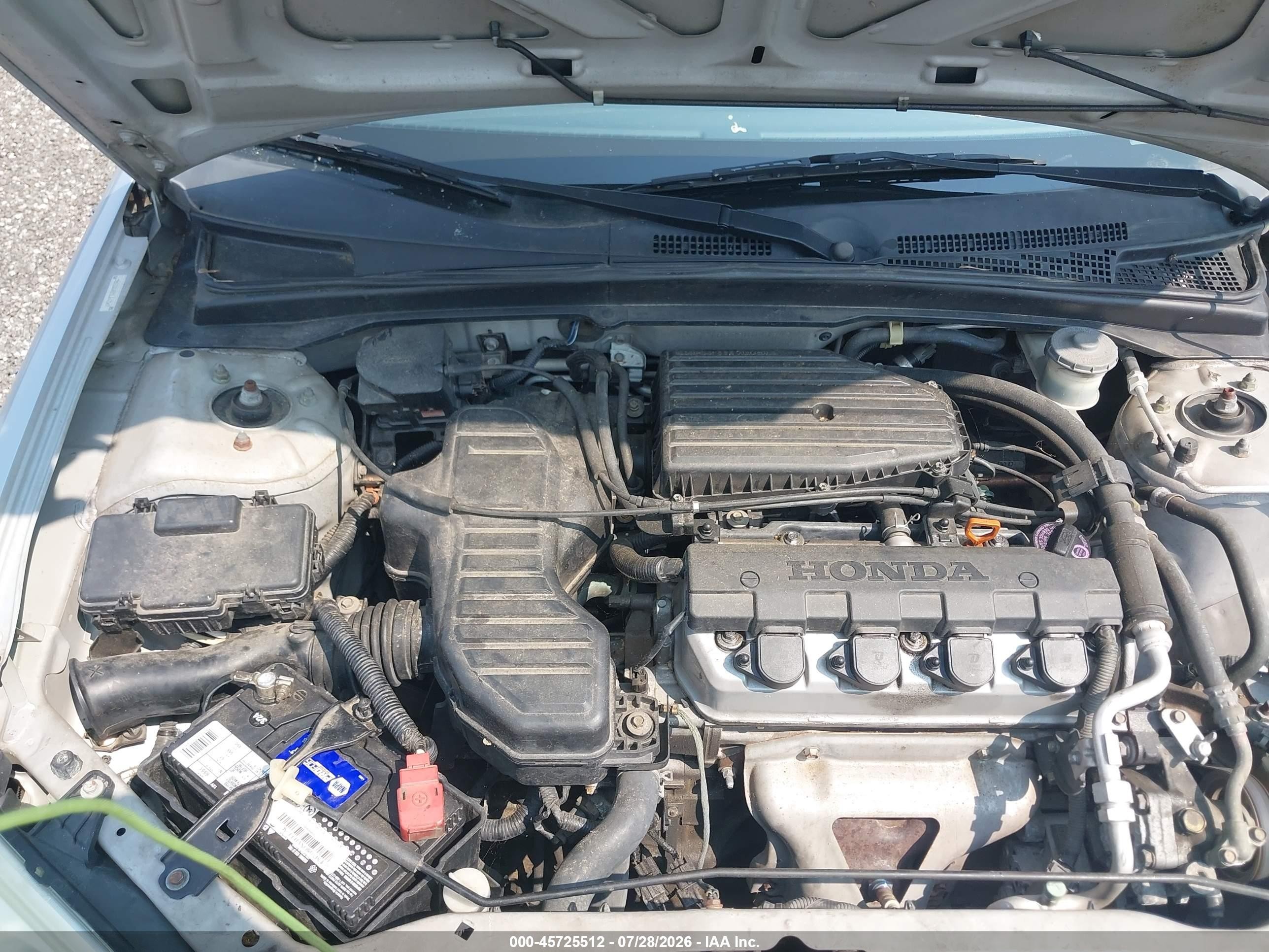 2002 Honda Civic Lx Silver vin: 1HGES16522L047347