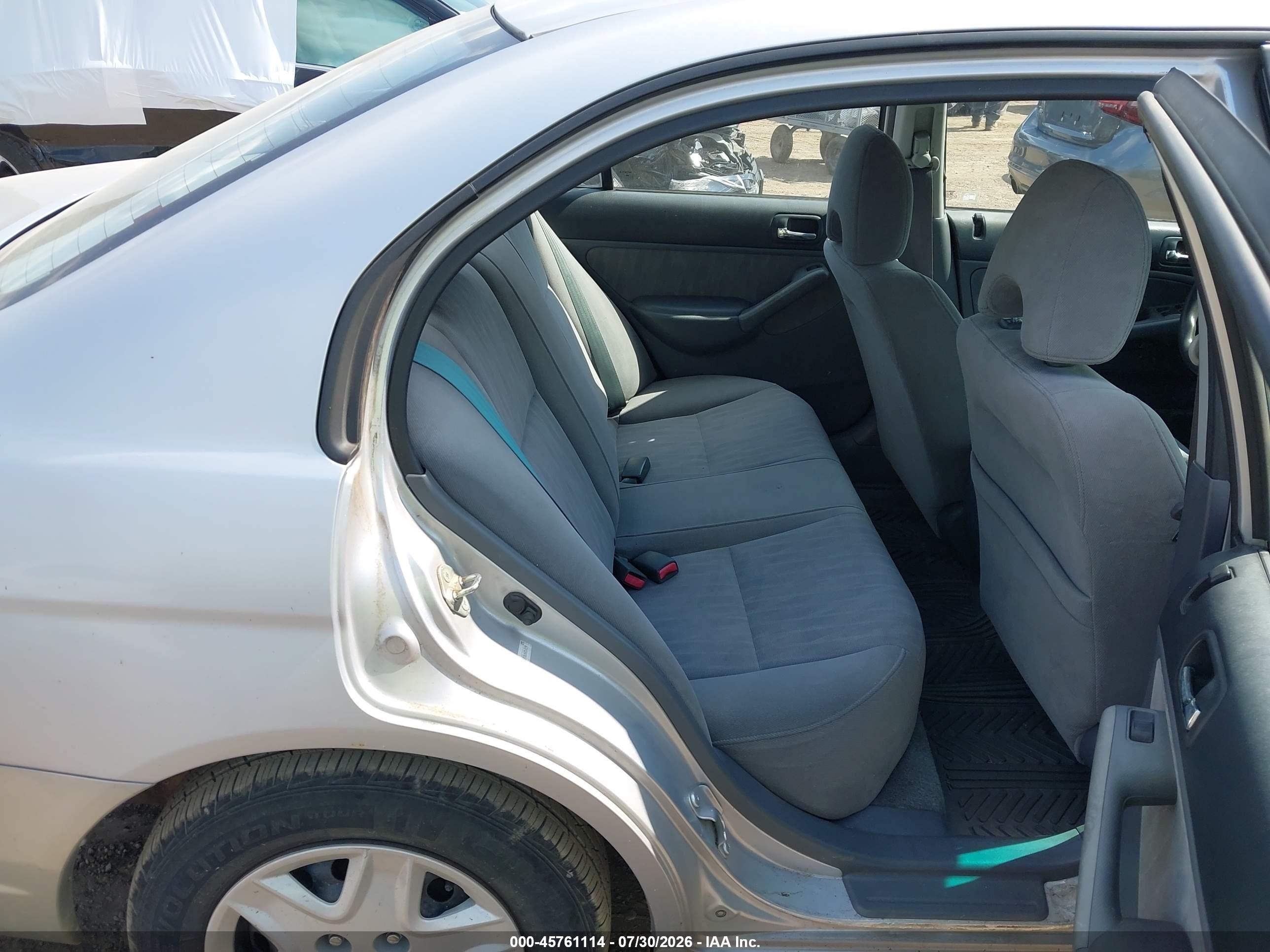 2003 Honda Civic Lx Silver vin: 1HGES16523L025124