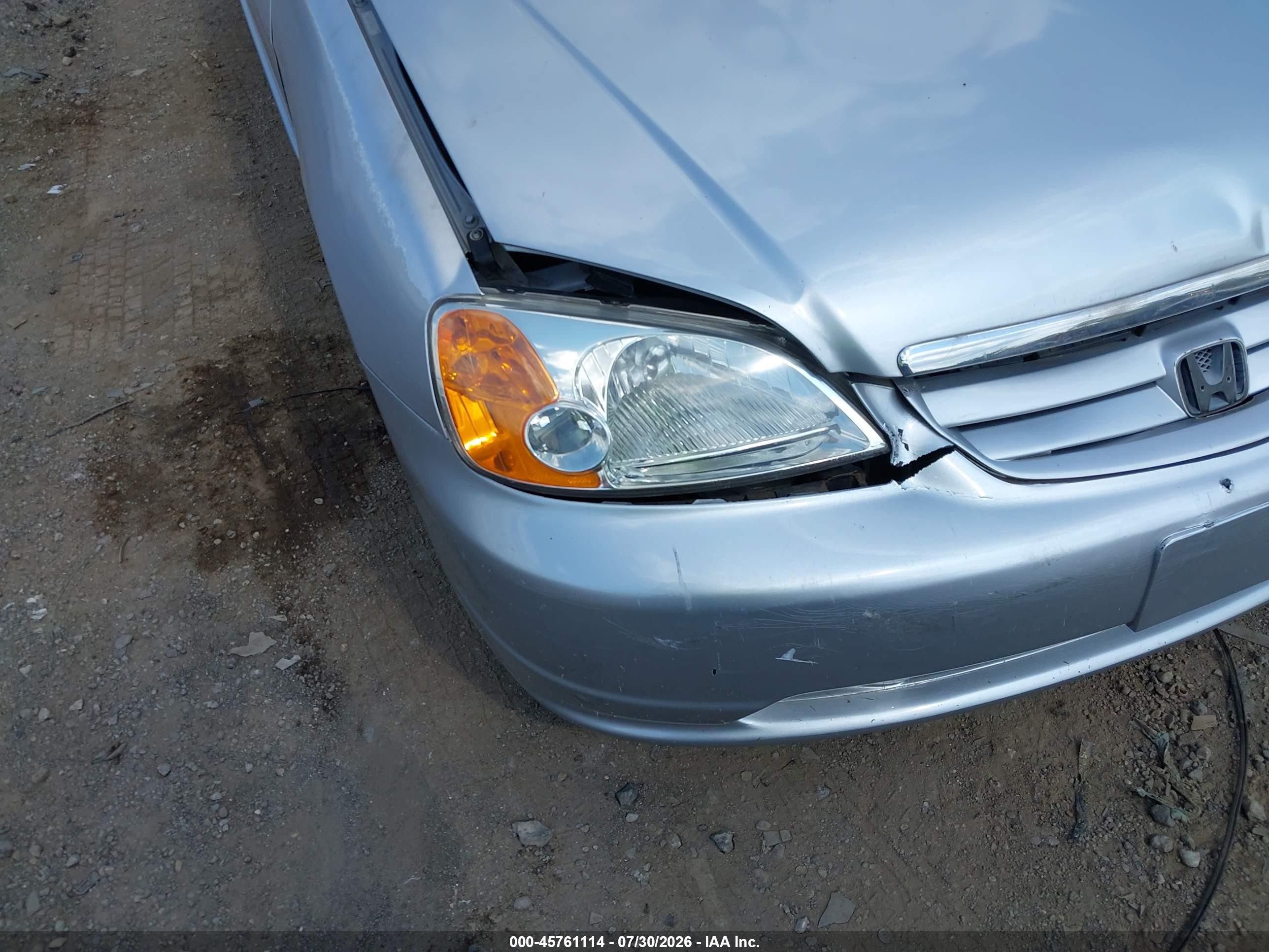 2003 Honda Civic Lx Silver vin: 1HGES16523L025124