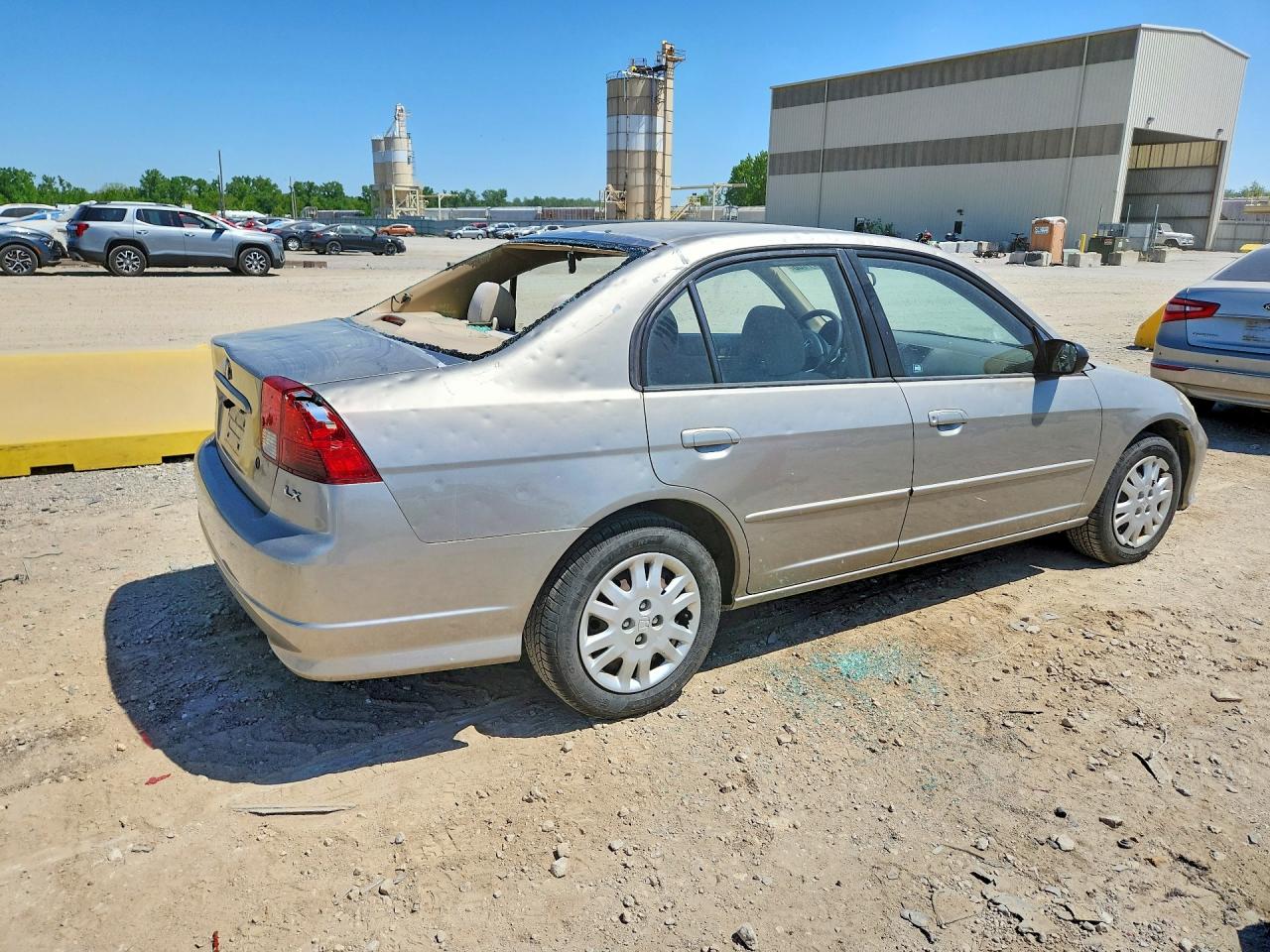 2004 Honda Civic Lx Silver vin: 1HGES16524L011418