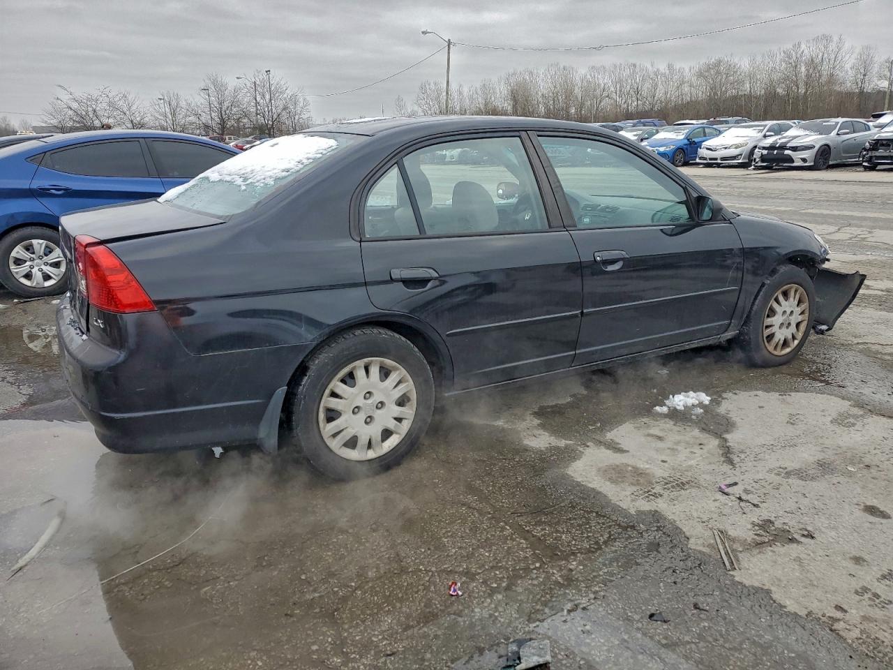 2004 Honda Civic Черный vin: 1HGES16524L020443
