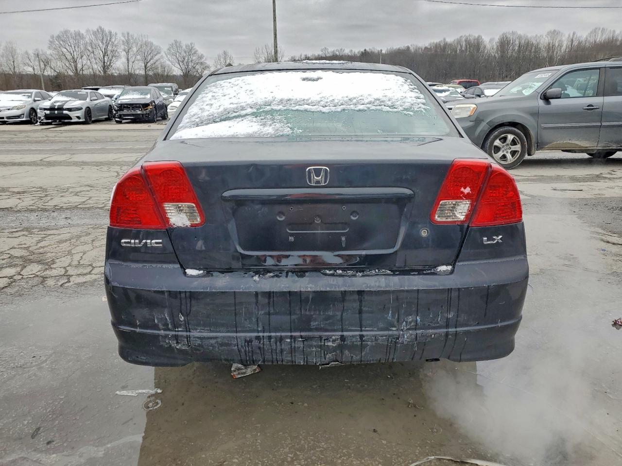 2004 Honda Civic Черный vin: 1HGES16524L020443
