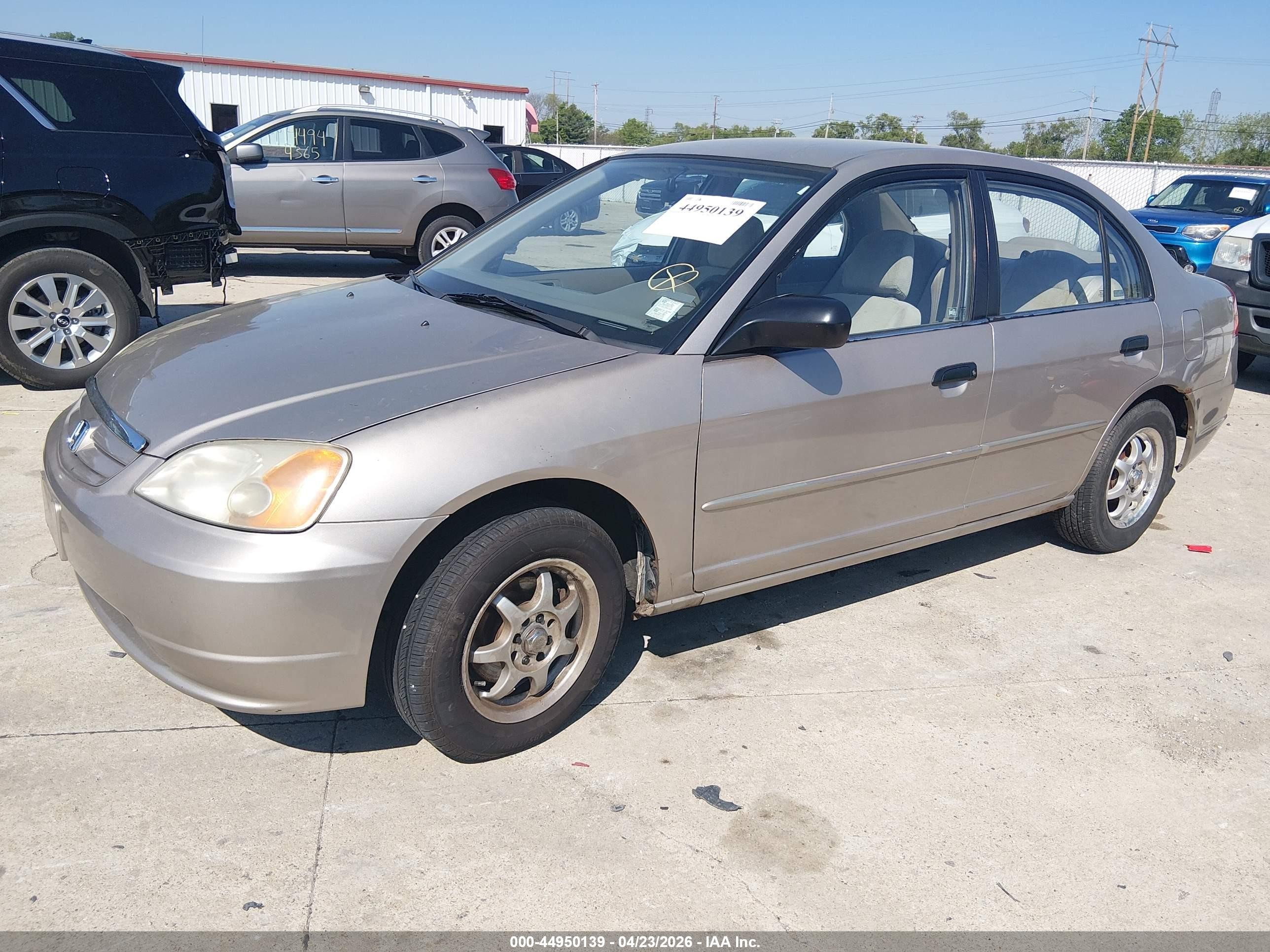 2001 Honda Civic Lx Brown vin: 1HGES16531L037084