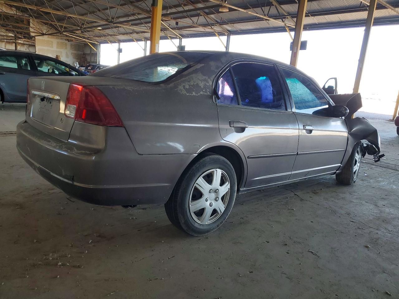 2003 Honda Civic Lx Gray vin: 1HGES16533L016982