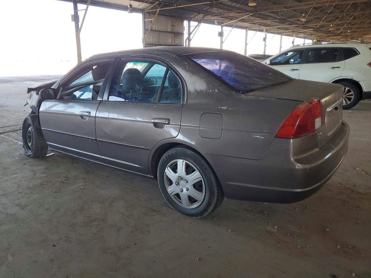 2003 Honda Civic Lx Gray vin: 1HGES16533L016982