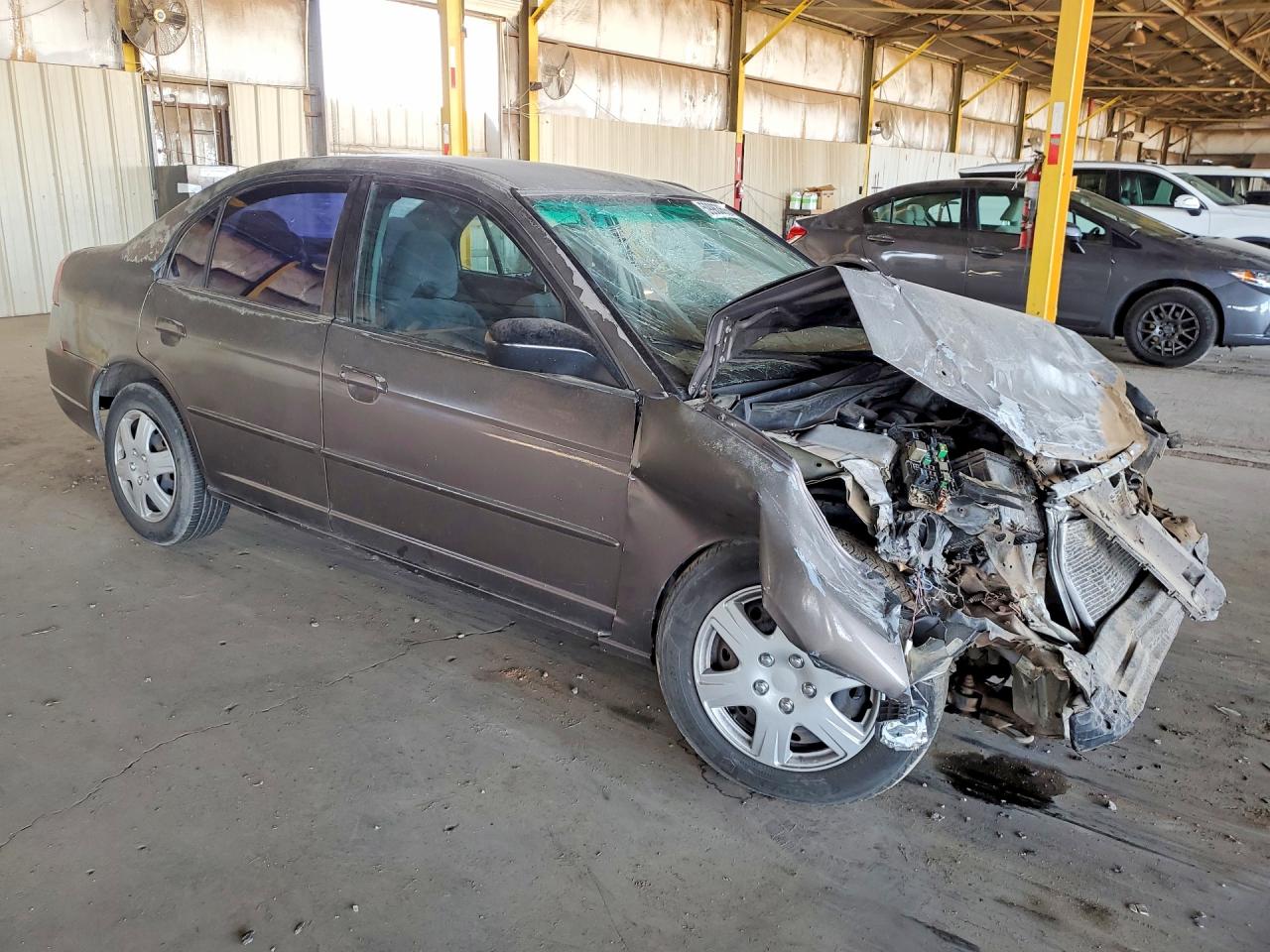 2003 Honda Civic Lx Gray vin: 1HGES16533L016982