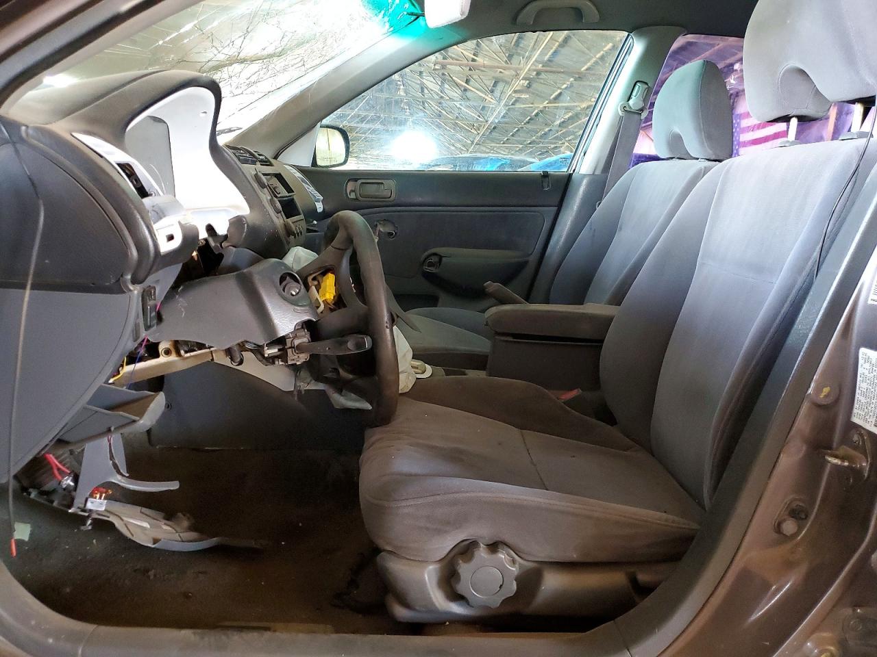 2003 Honda Civic Lx Gray vin: 1HGES16533L016982